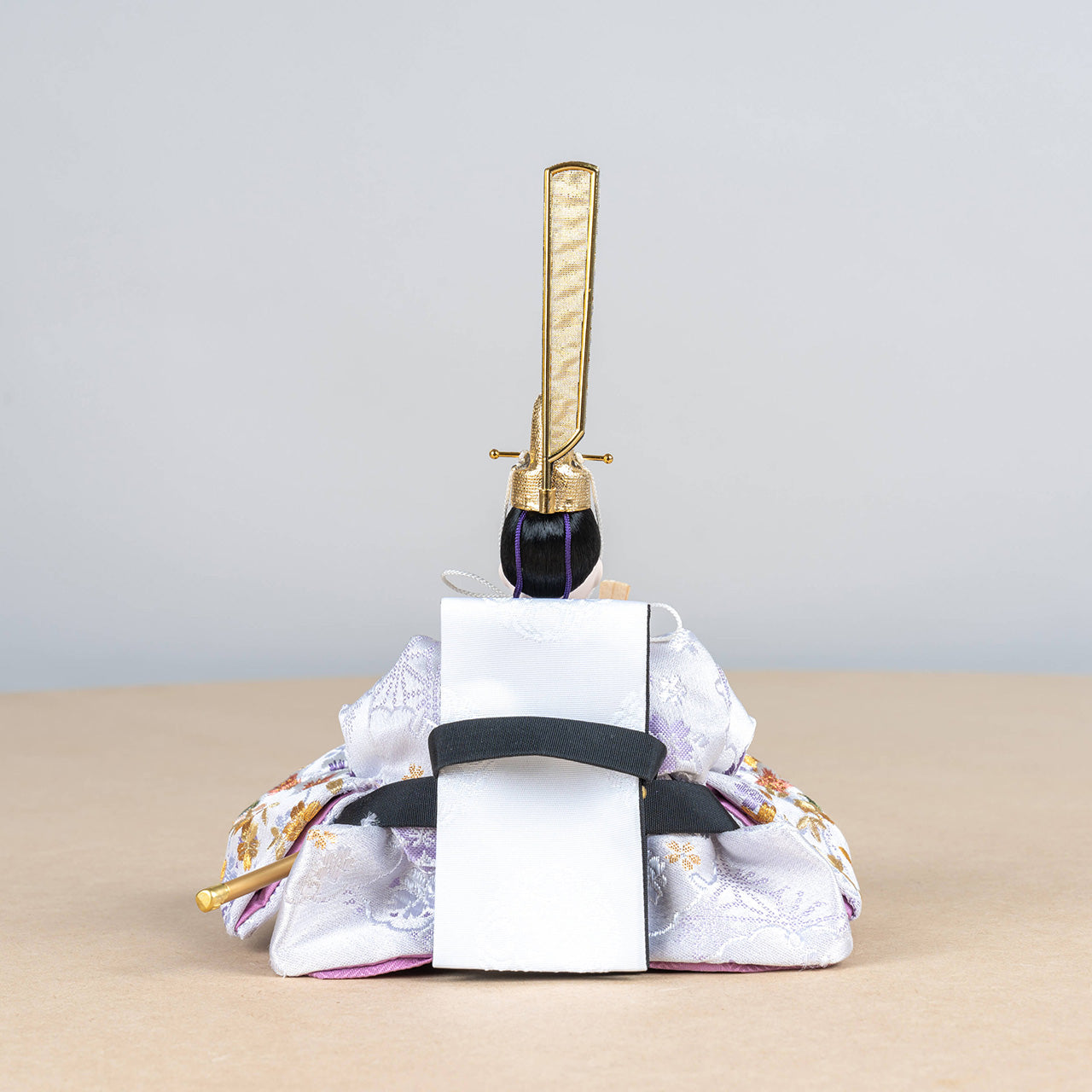 ことのひな人形 はな 華円ケース(白和紙)駿河行燈付