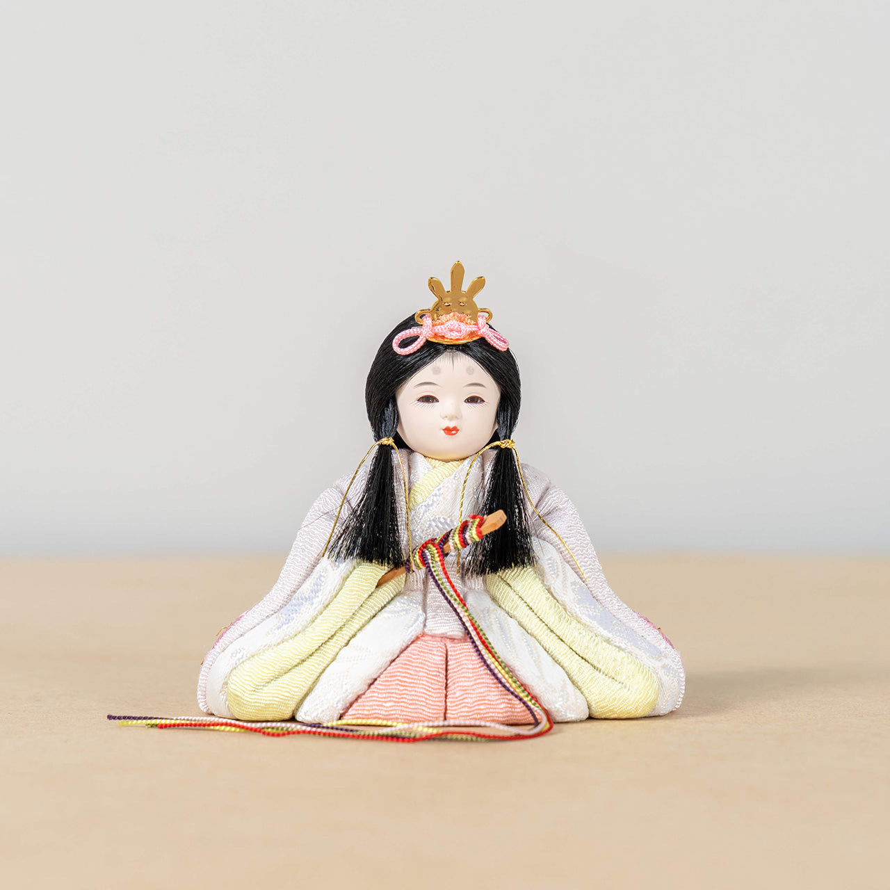 ことの木目込ひな はな 麻の葉 平台