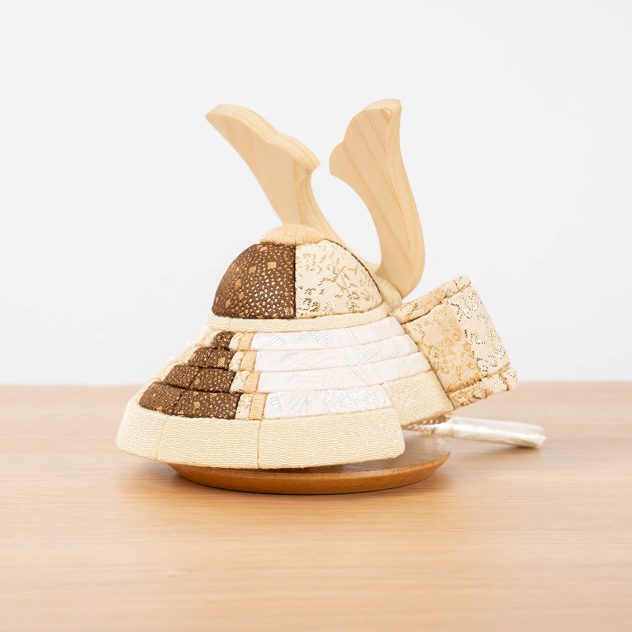 ことの木目込かぶと つき 鍬形 組子細工 麻の葉