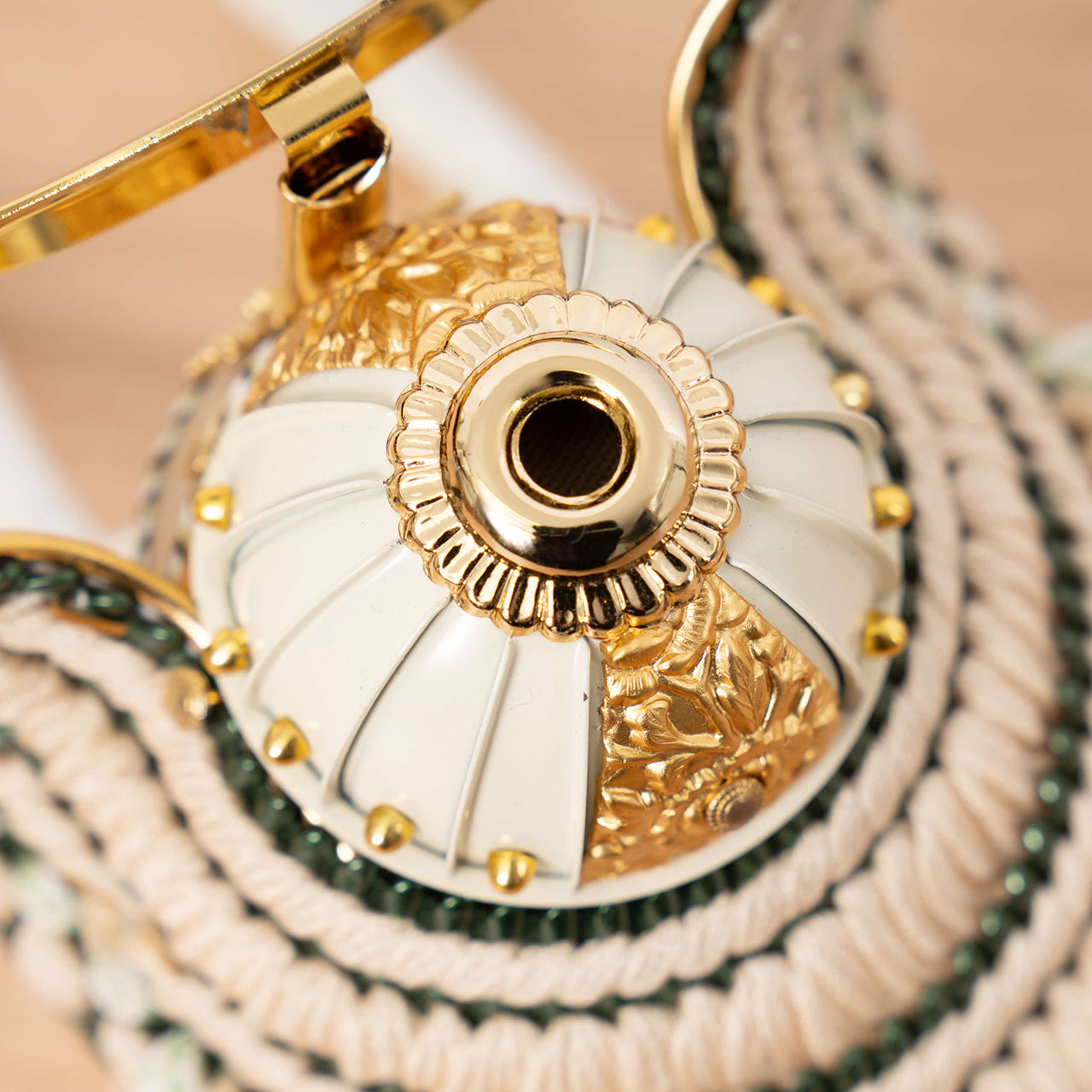 ことのオリジナル兜 伊達政宗 青海波 円形N衝立