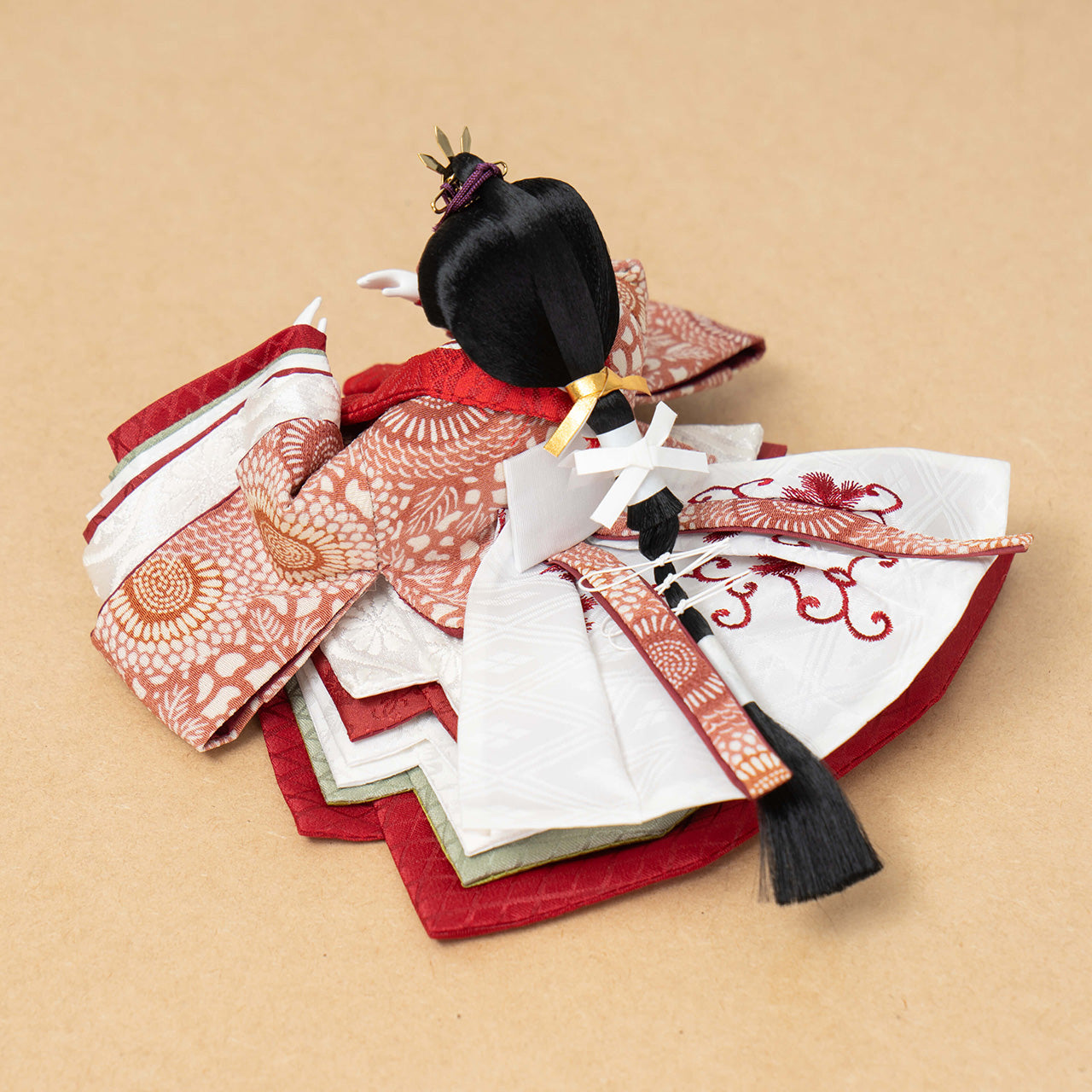 ことのひな人形 ろまん 麻の葉B平台 銀 駿河行燈付