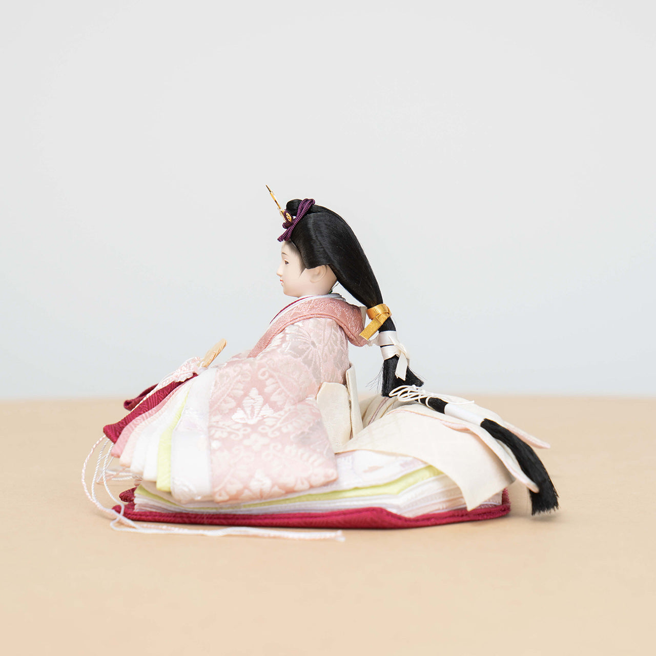 ことのひな人形 ゆい 麻の葉NN収納 ピンク和紙