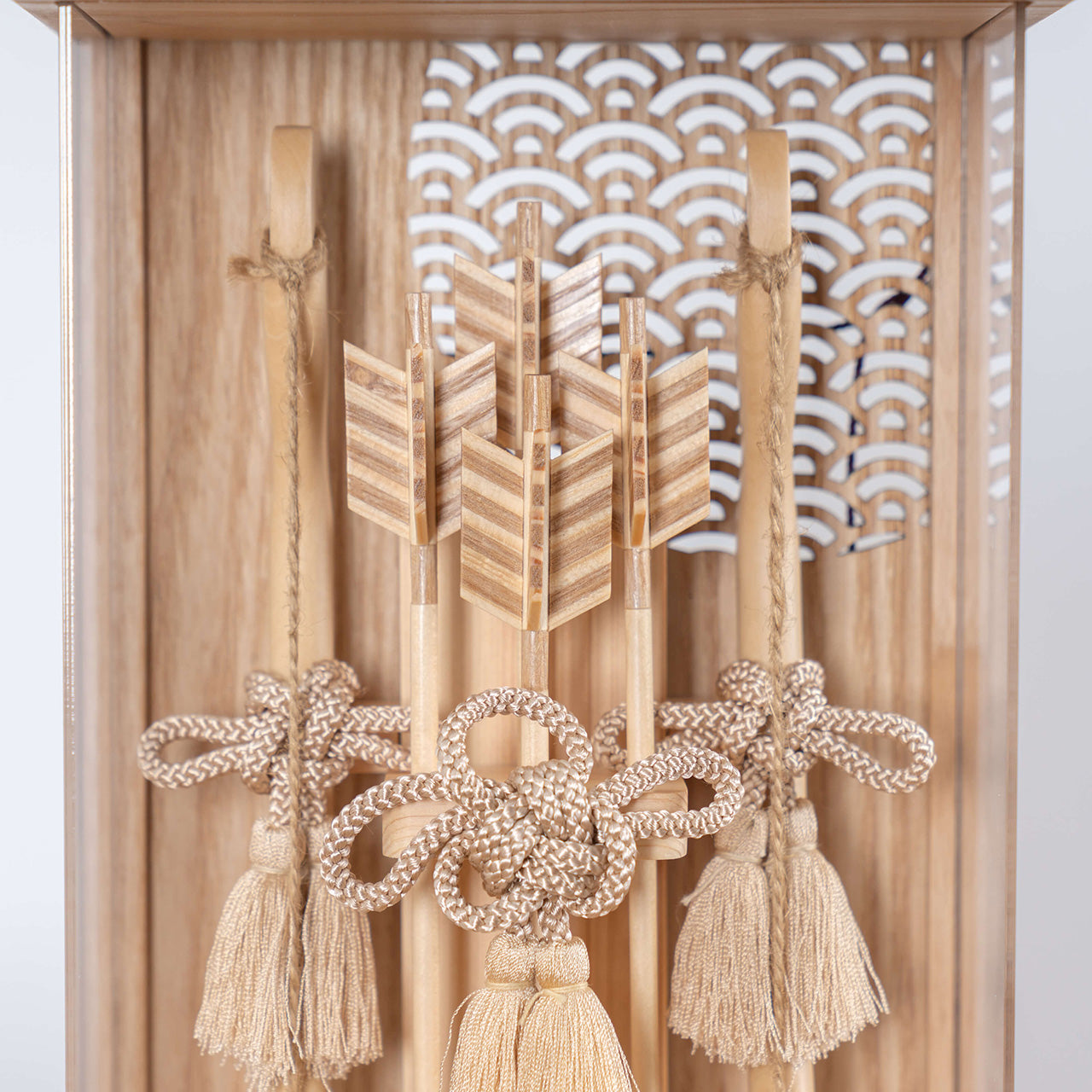 ことの木製破魔弓　青海波　Nケース