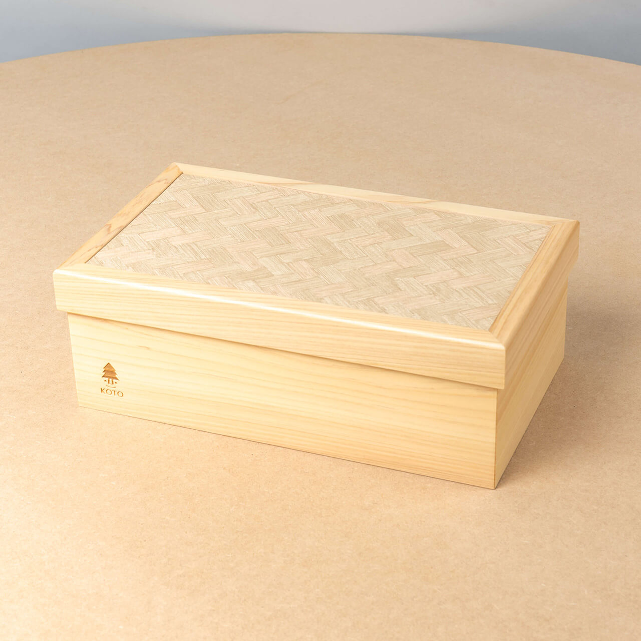 ことの木製ひな人形　親王飾り　和紙　収納