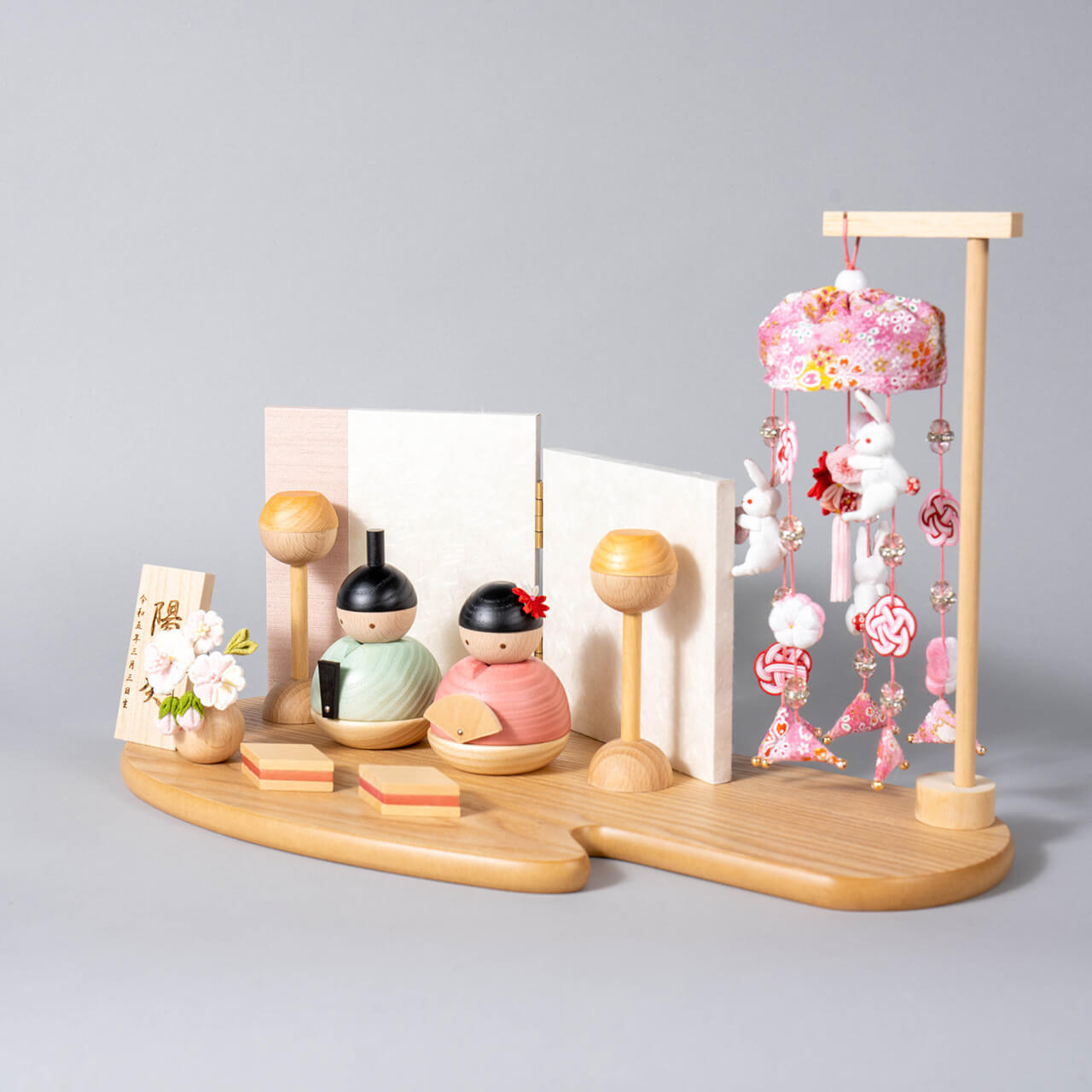 ことの木製ひな人形　つるし飾り　NP平台