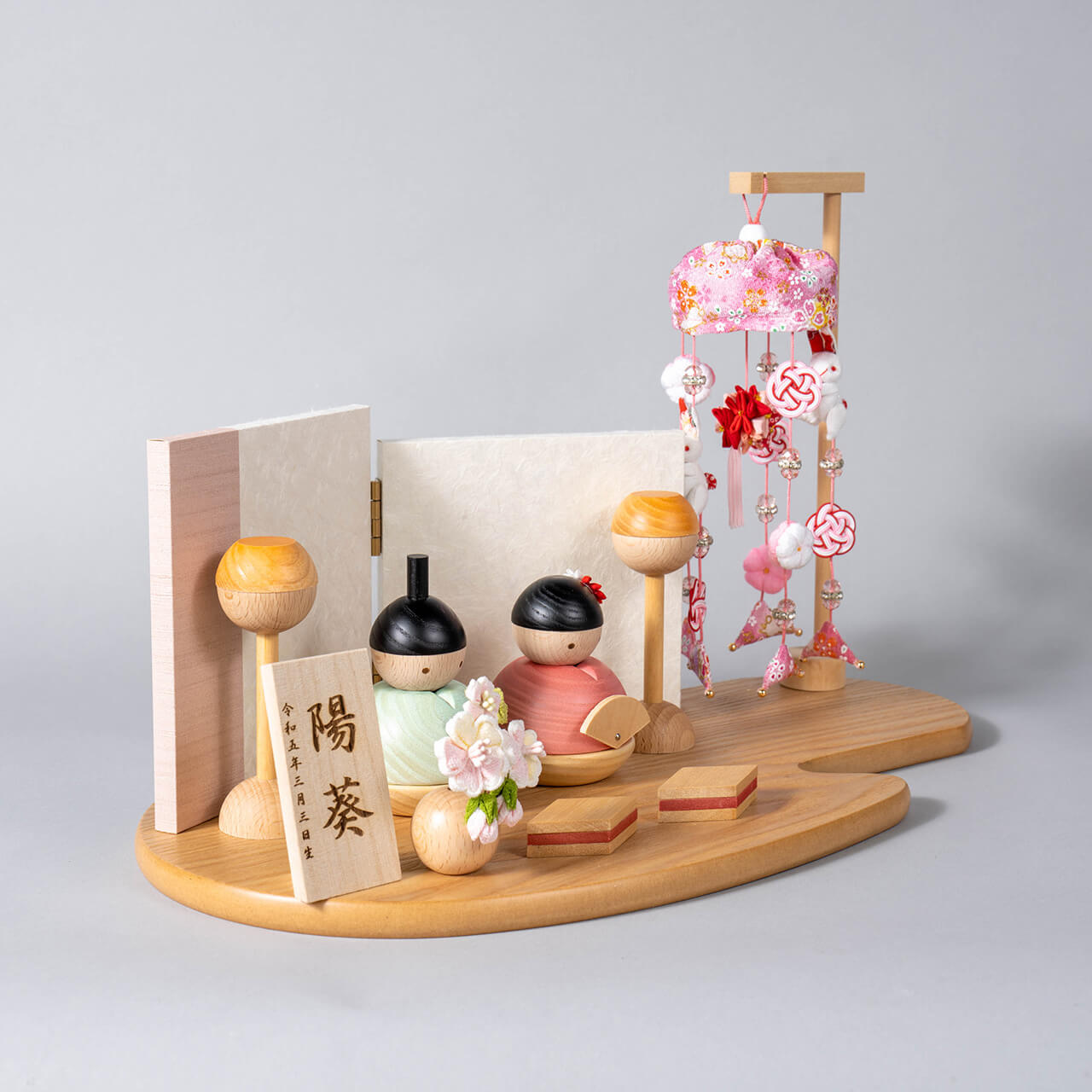 ことの木製ひな人形　つるし飾り　NP平台