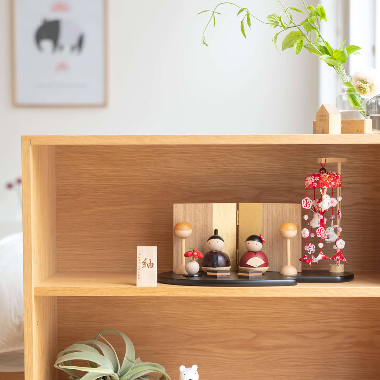 ことの木製ひな人形　つるし飾り　BR平台