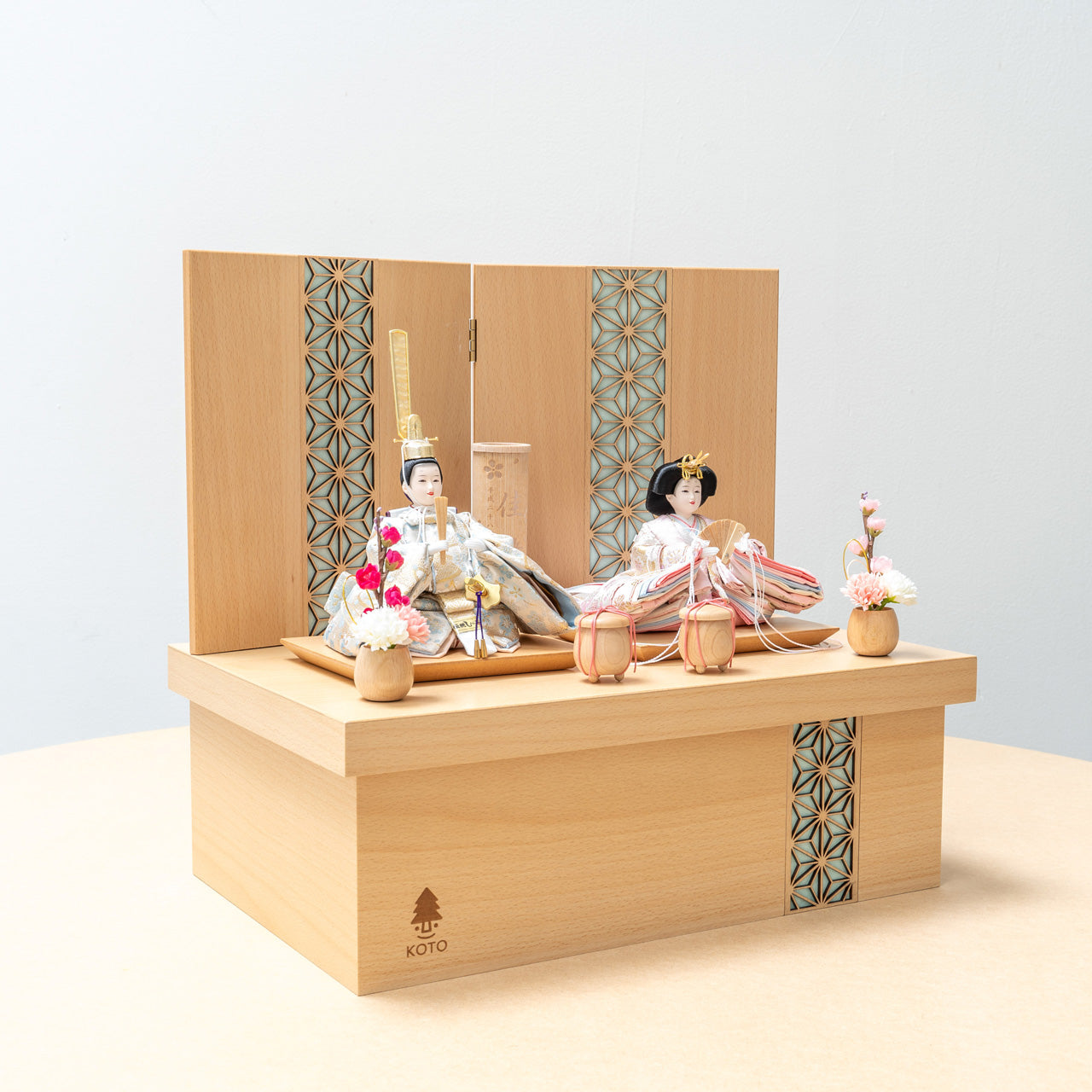 ことのひな人形　そら　麻の葉　収納