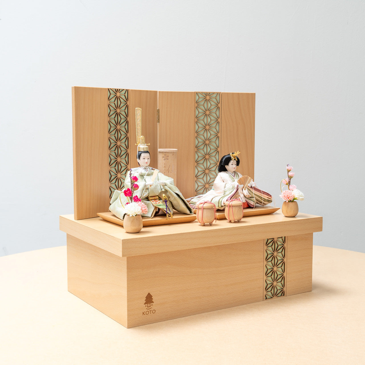 ことのひな人形　このは　麻の葉　収納