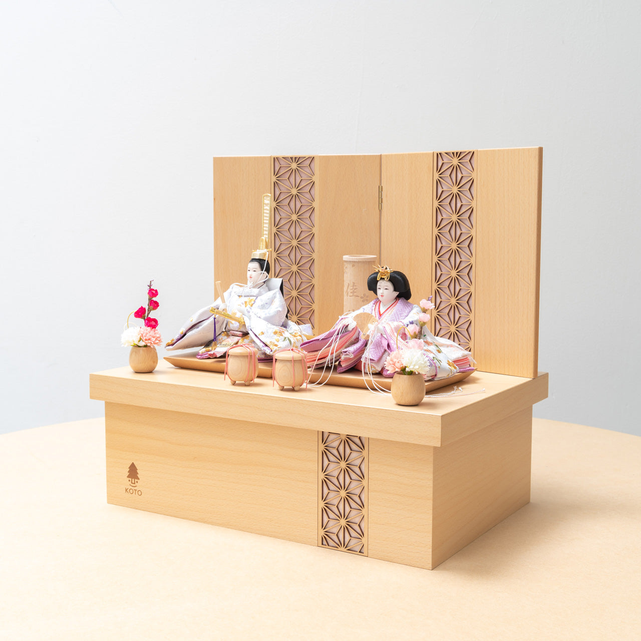 ことのひな人形　はな　麻の葉　収納