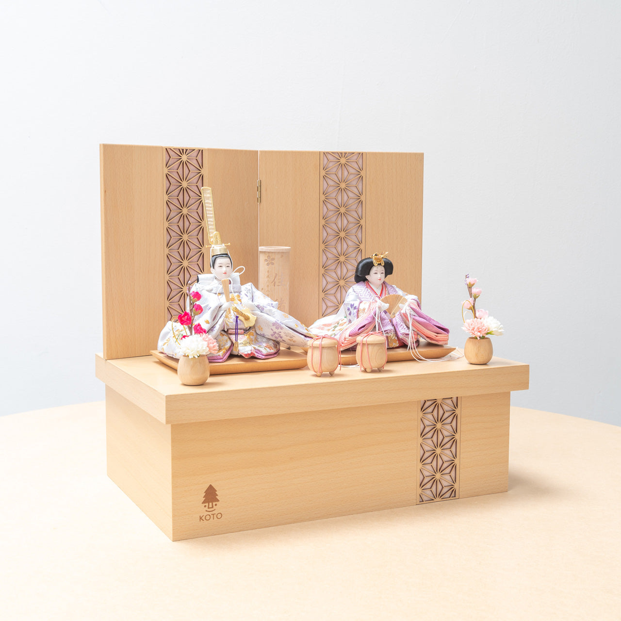 ことのひな人形　はな　麻の葉　収納