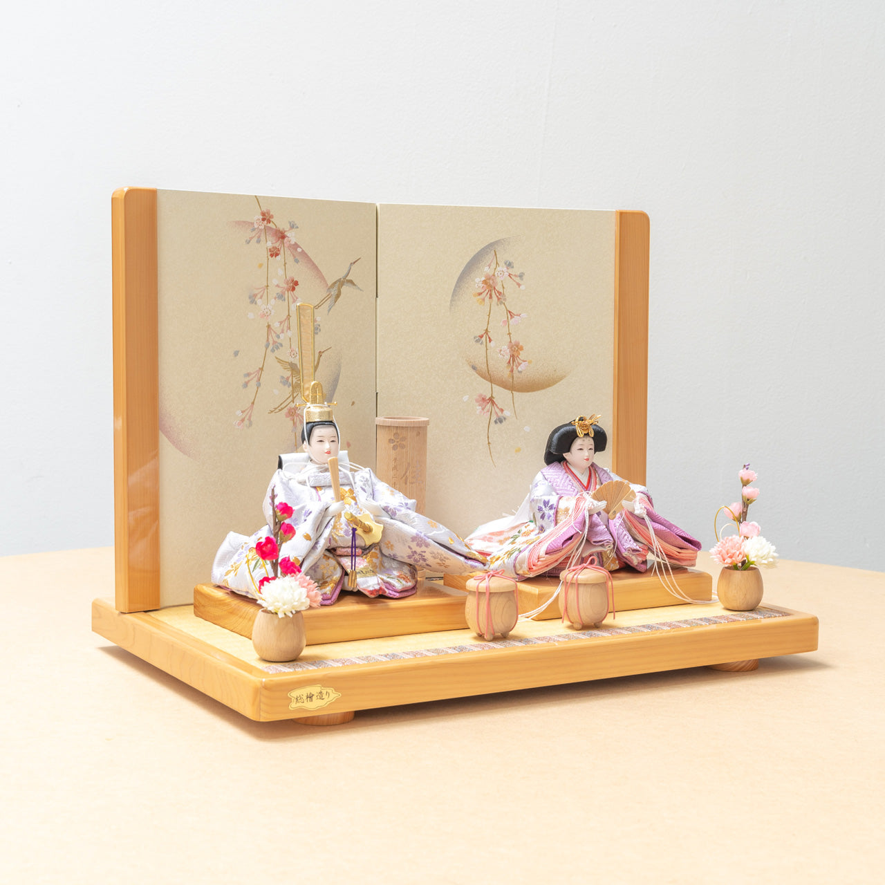 【早割】ことのひな人形　はな　ひのき　平台