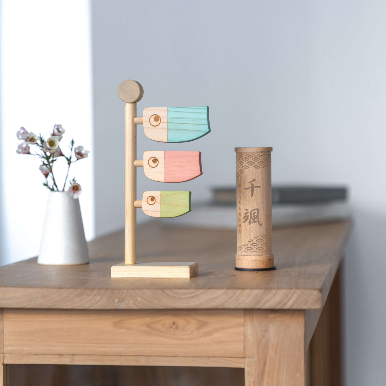 ことの木製鯉のぼり　ひのき小