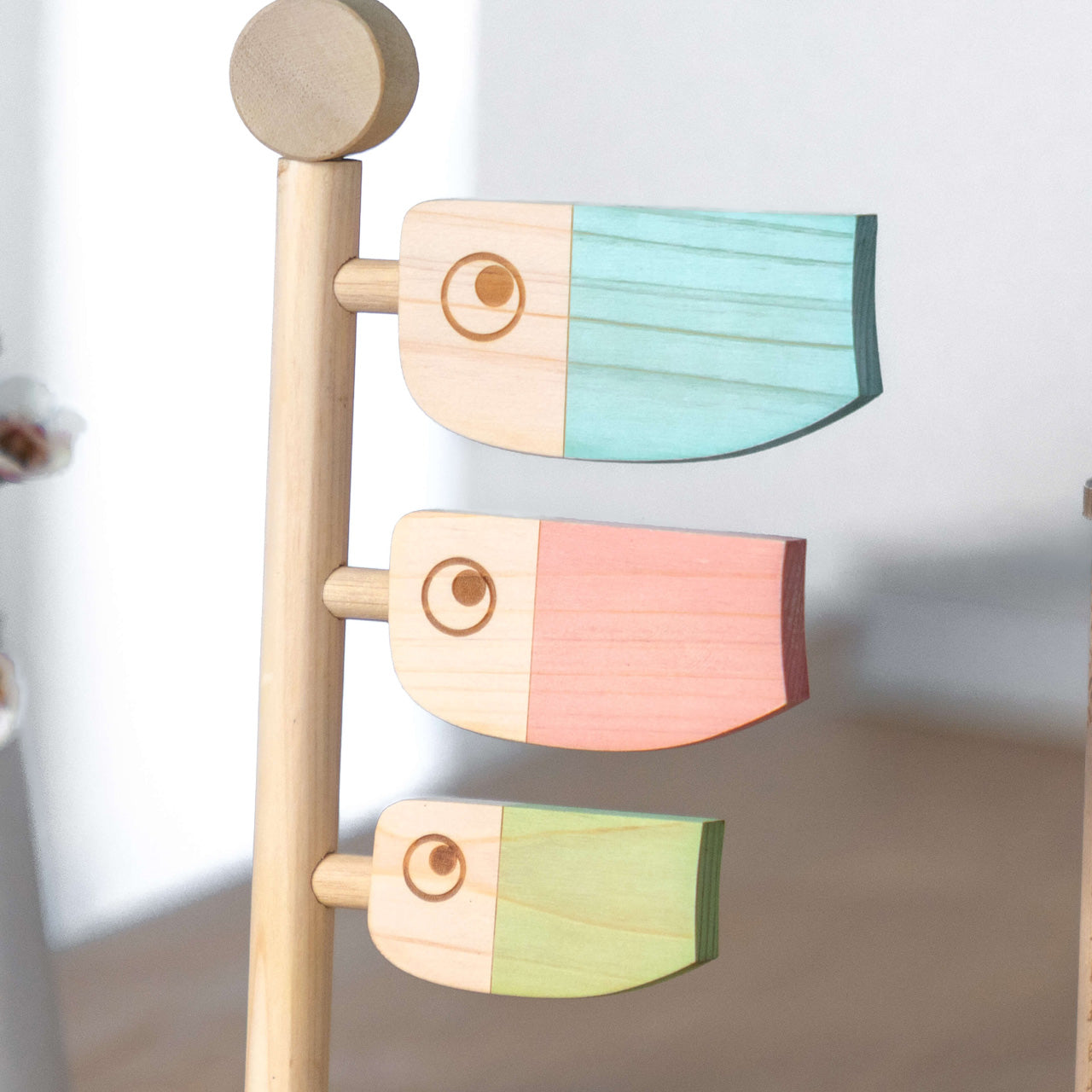 ことの木製鯉のぼり　ひのき小