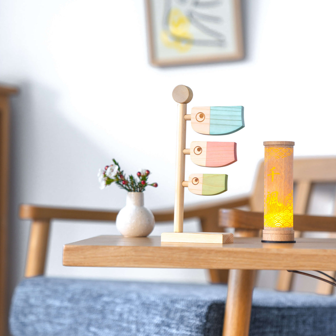 ことの木製鯉のぼり　ひのき小