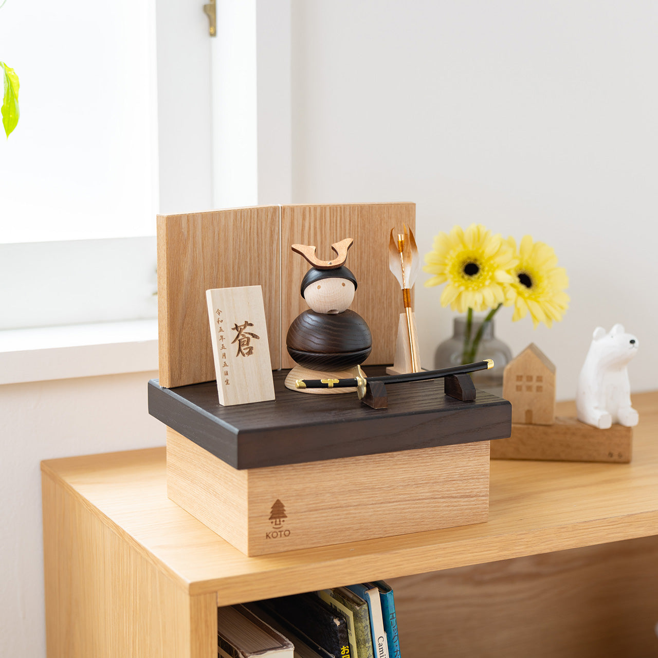 ことの木製鎧　大鍬　収納