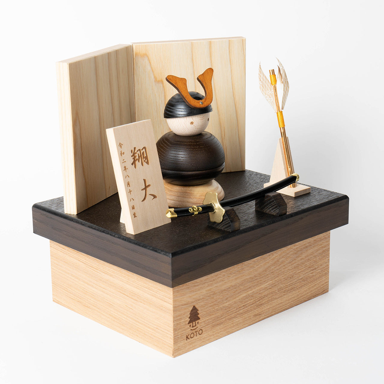 ことの木製鎧　大鍬　収納