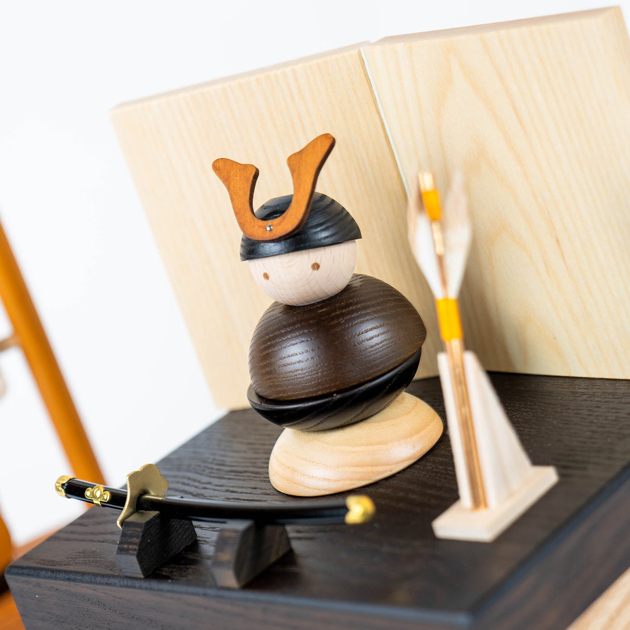 ことの木製鎧　大鍬　収納