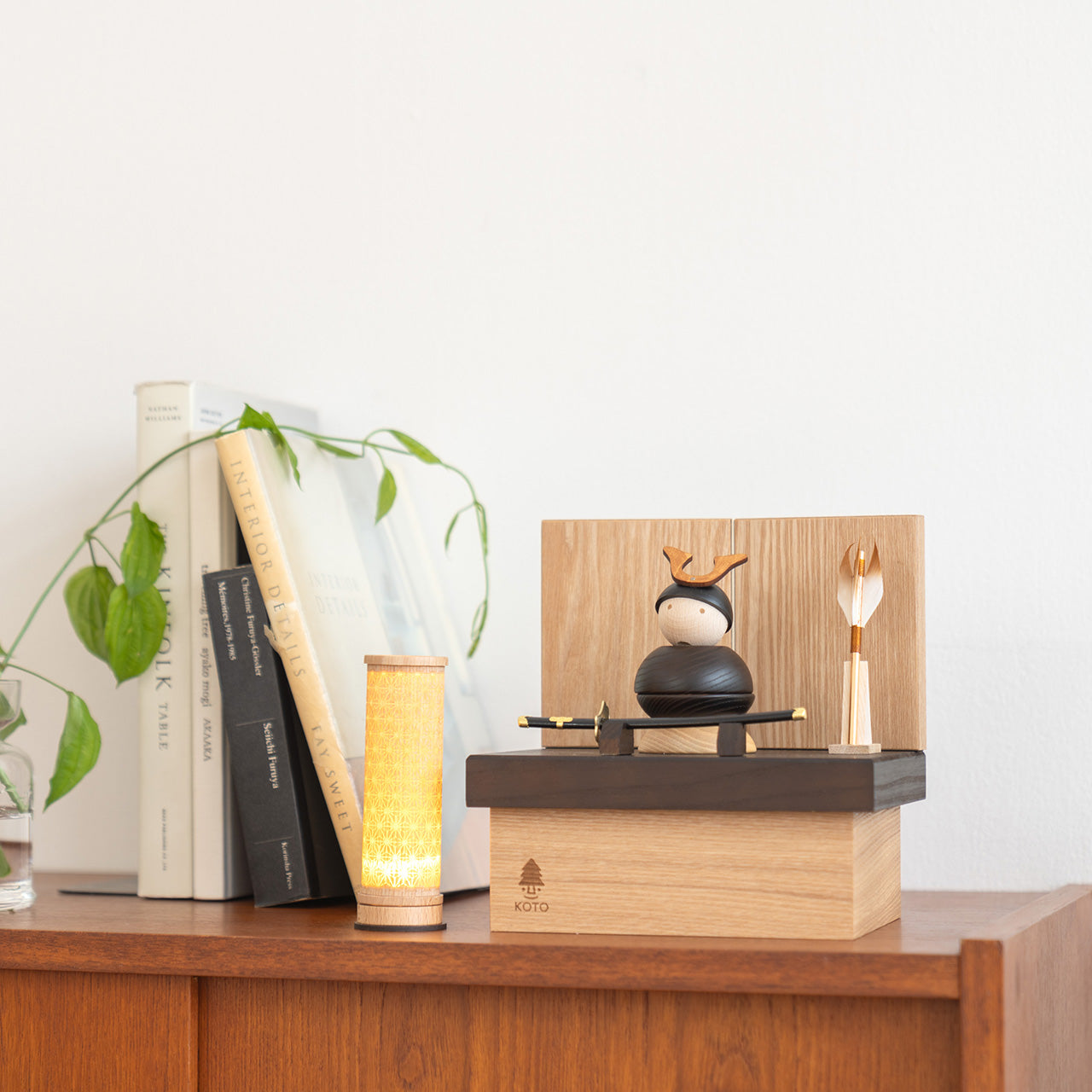 ことの木製鎧　大鍬　収納