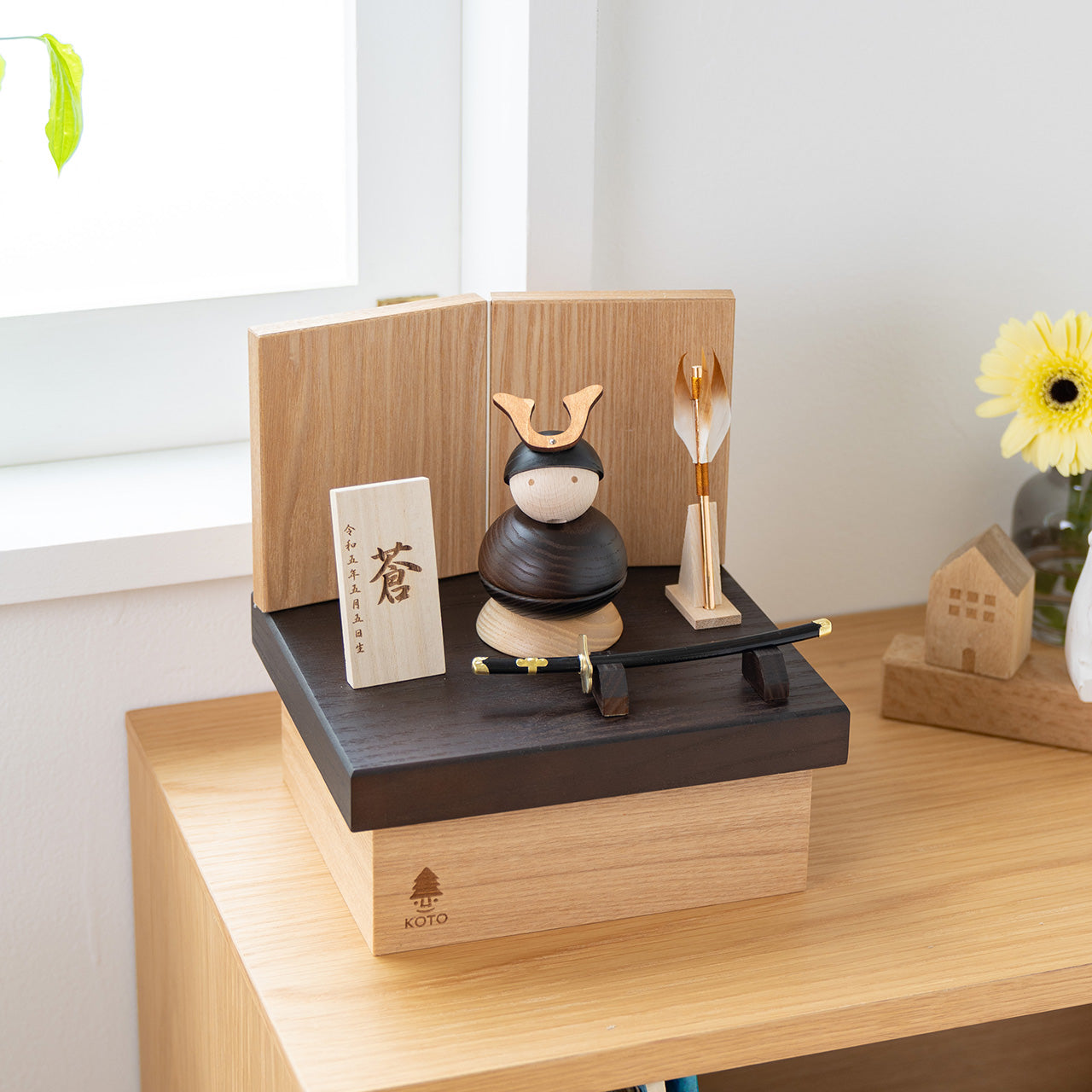 ことの木製鎧　大鍬　収納