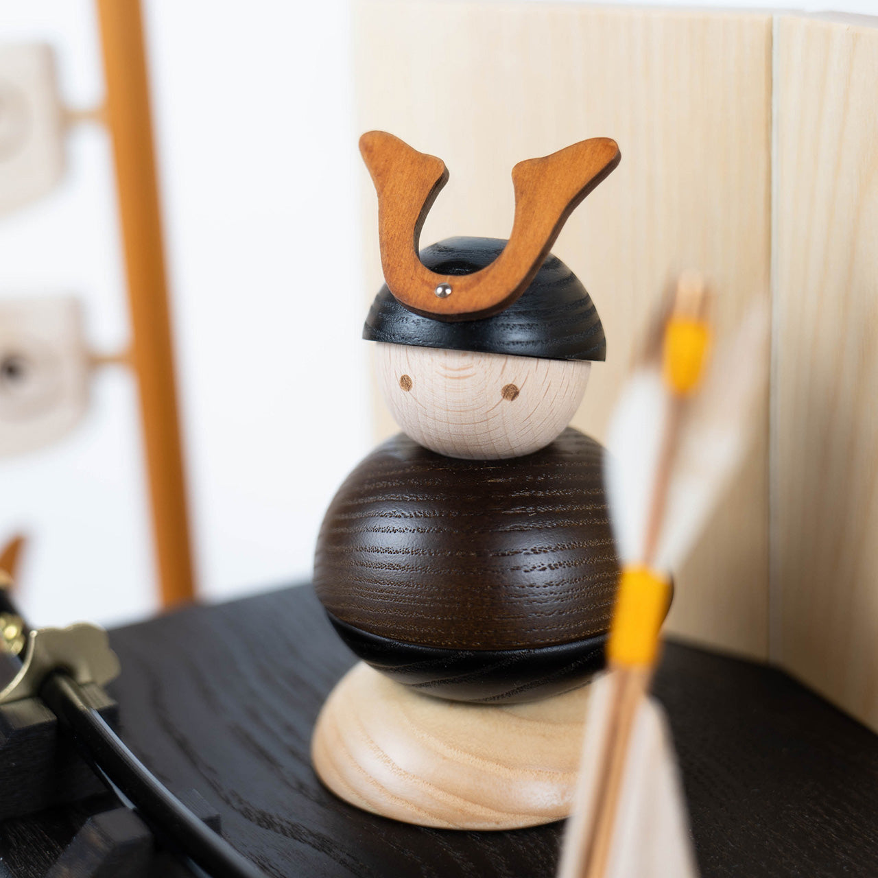 ことの木製鎧　大鍬　収納（鯉のぼり付）