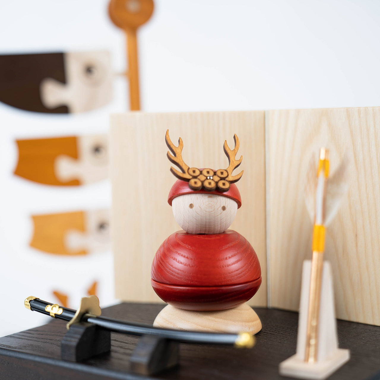 ことの木製鎧　真田幸村　収納（鯉のぼり付）