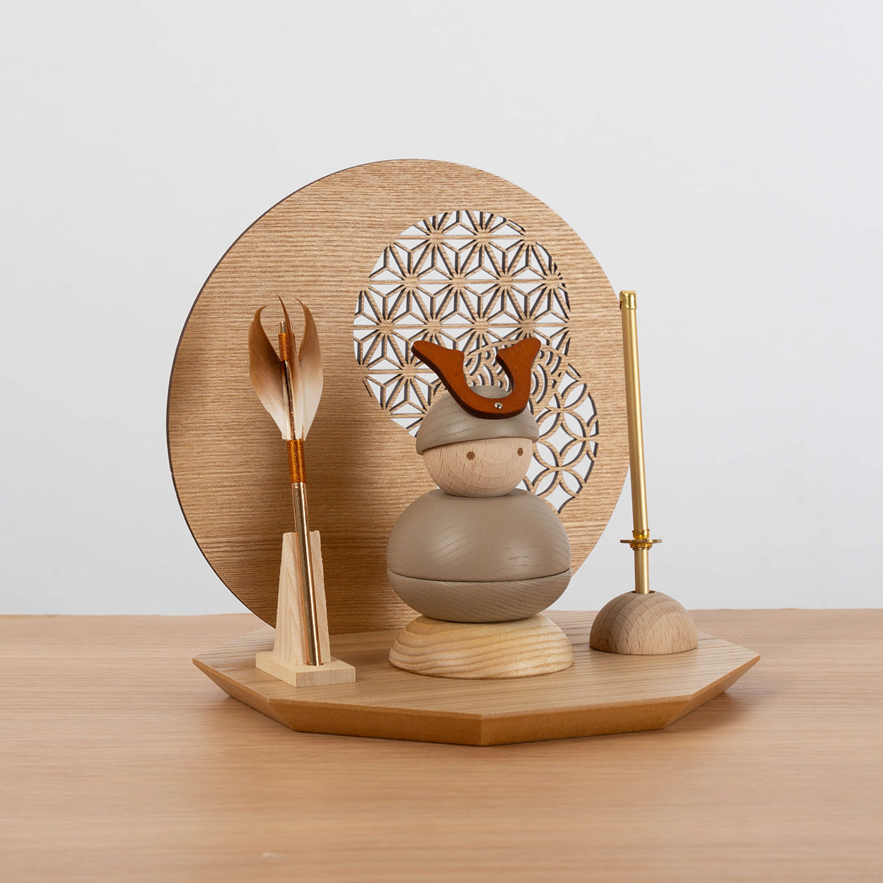 ことの木製鎧　大鍬　衝立N　えにし