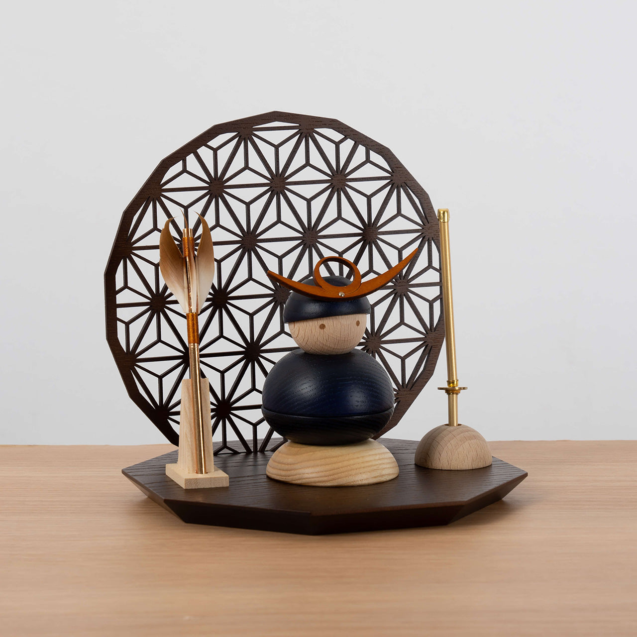 ことの木製鎧　上杉謙信　衝立B　麻の葉