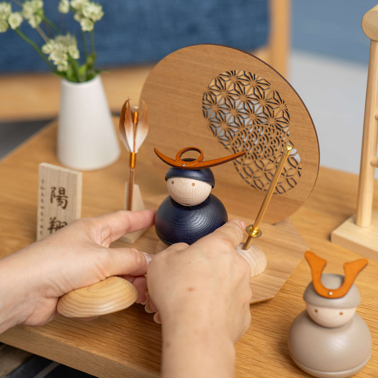 ことの木製鎧　上杉謙信　衝立N　えにし　