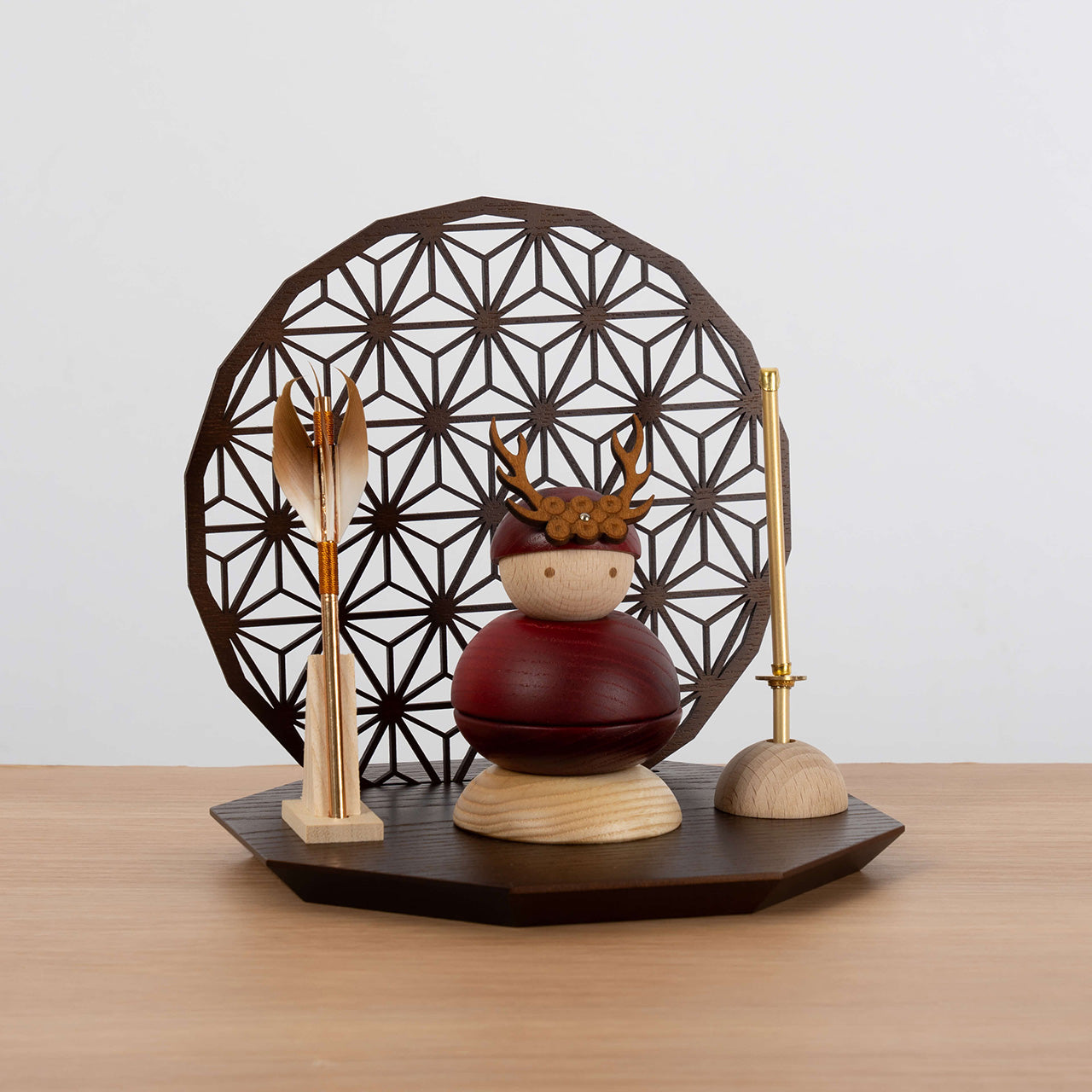 ことの木製鎧　真田幸村　衝立B　麻の葉