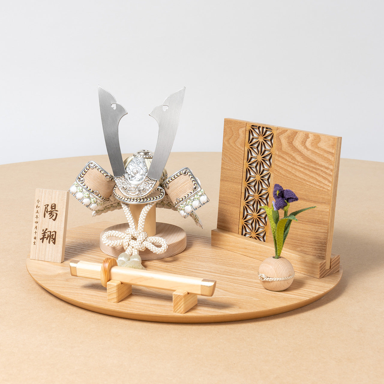 ことのオリジナル兜　ゆき　麻の葉　Nケース