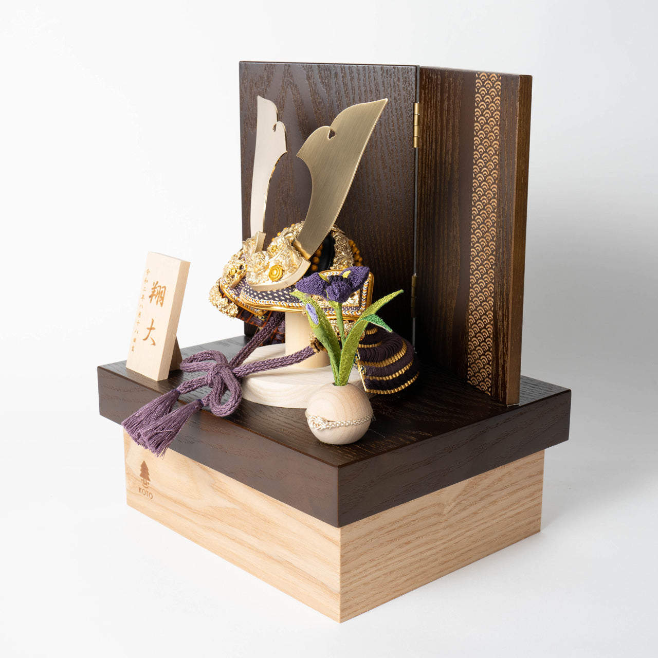 KOTO×悠雅コラボ兜　金大鍬　青海波　BB収納