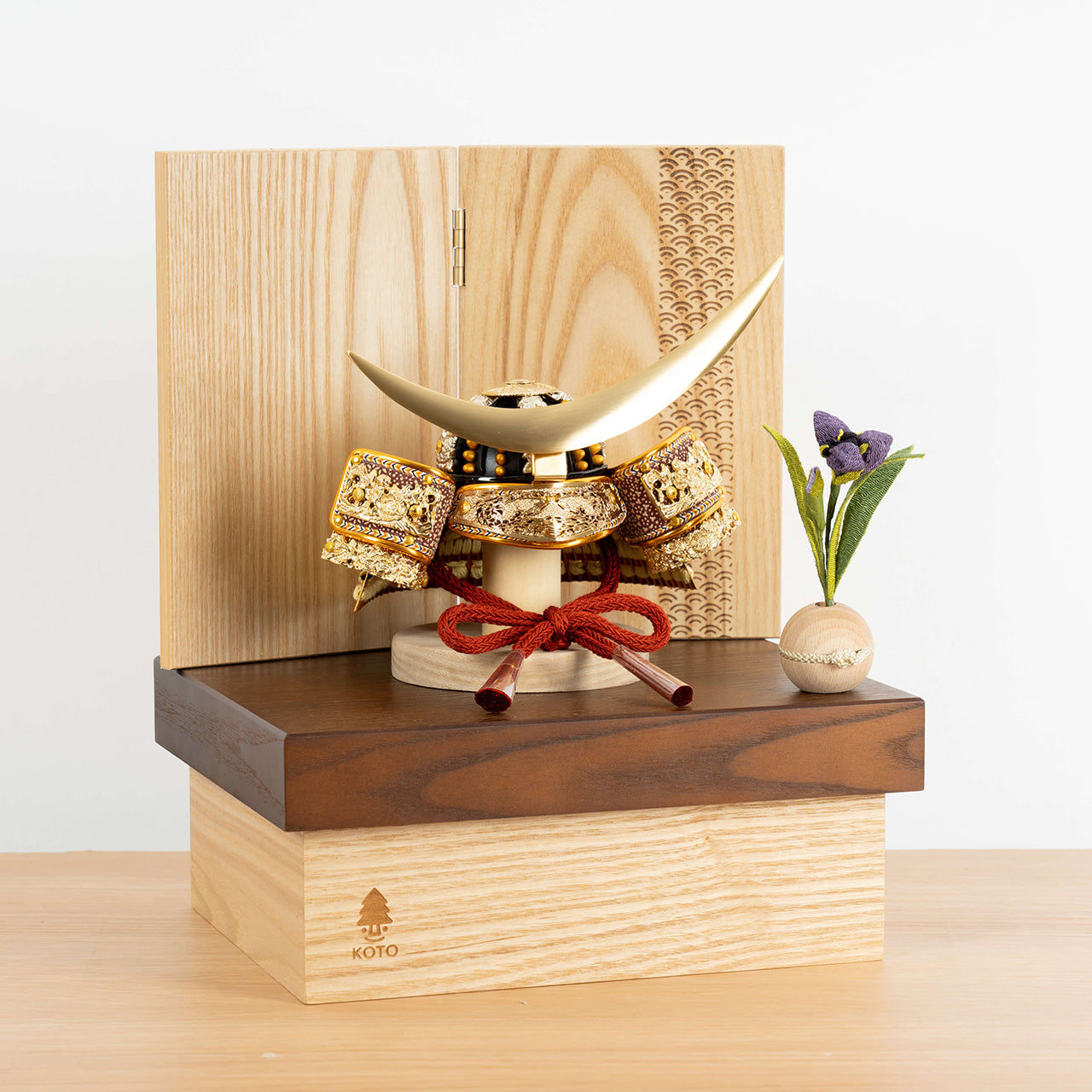 KOTO×悠雅コラボ兜　伊達政宗　青海波　NB収納