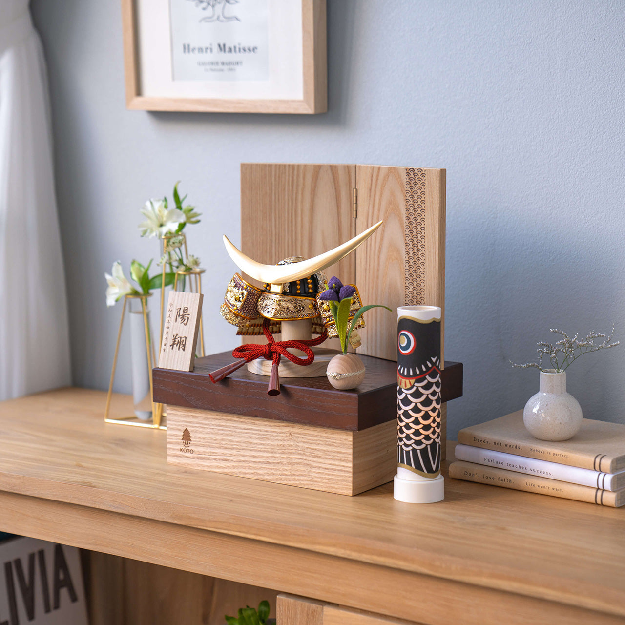 KOTO×悠雅コラボ兜　伊達政宗　青海波　NB収納