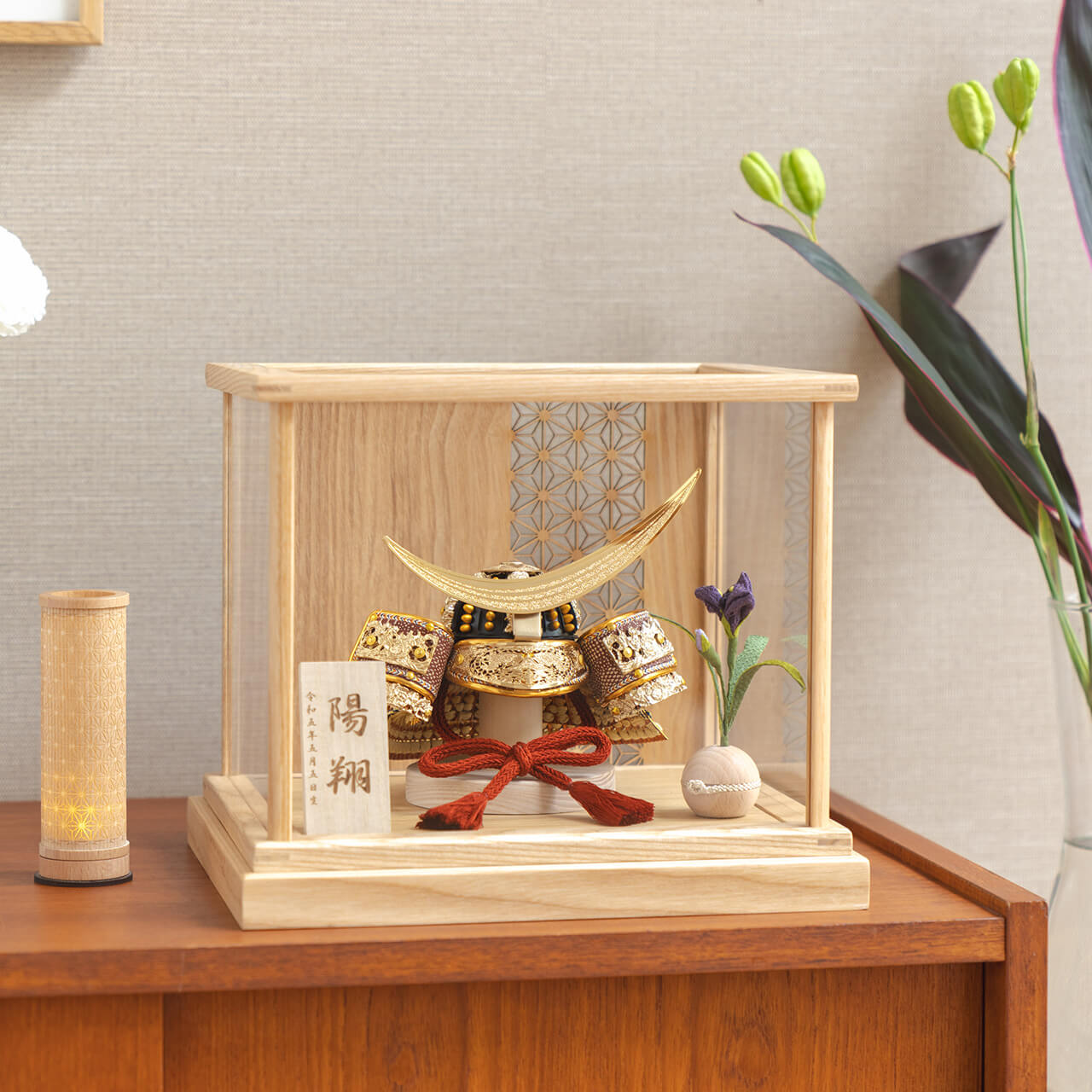 KOTO×悠雅コラボ兜　伊達政宗　麻の葉　Nケース