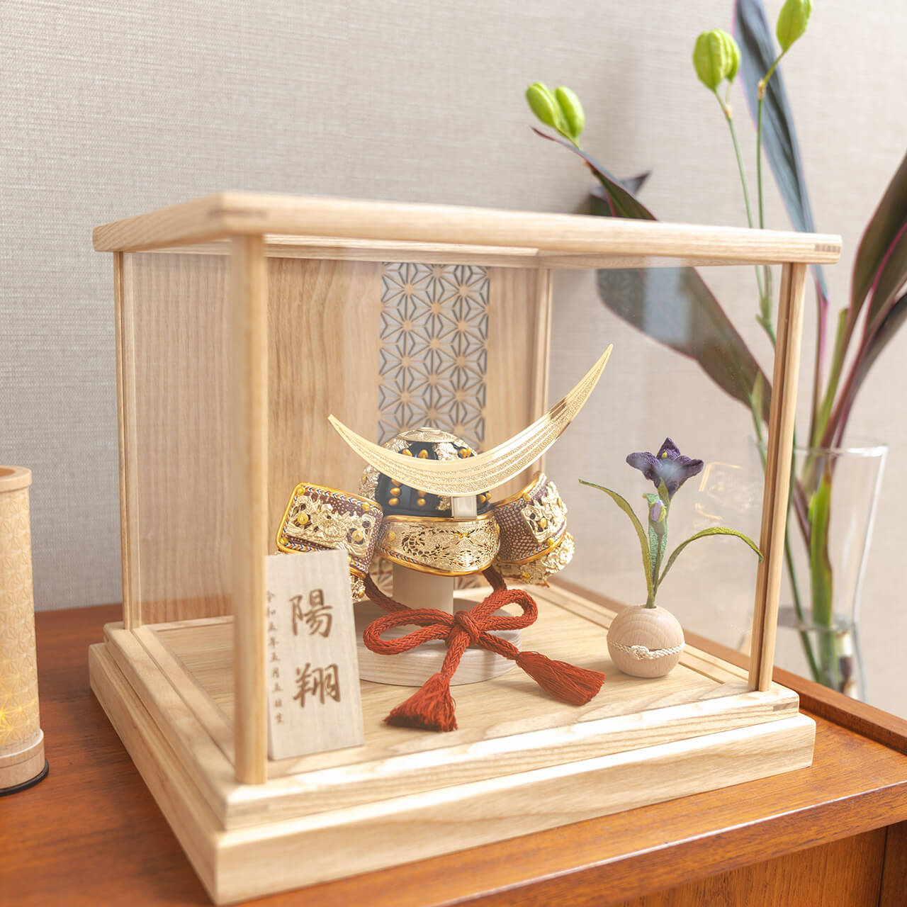 KOTO×悠雅コラボ兜　伊達政宗　麻の葉　Nケース