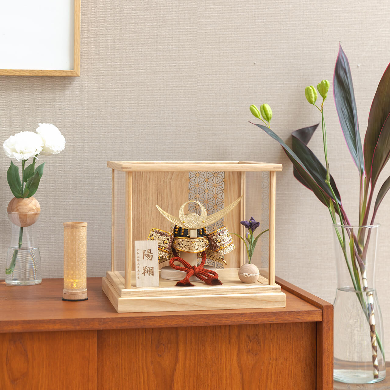 KOTO×悠雅コラボ兜　上杉謙信　麻の葉　Nケース