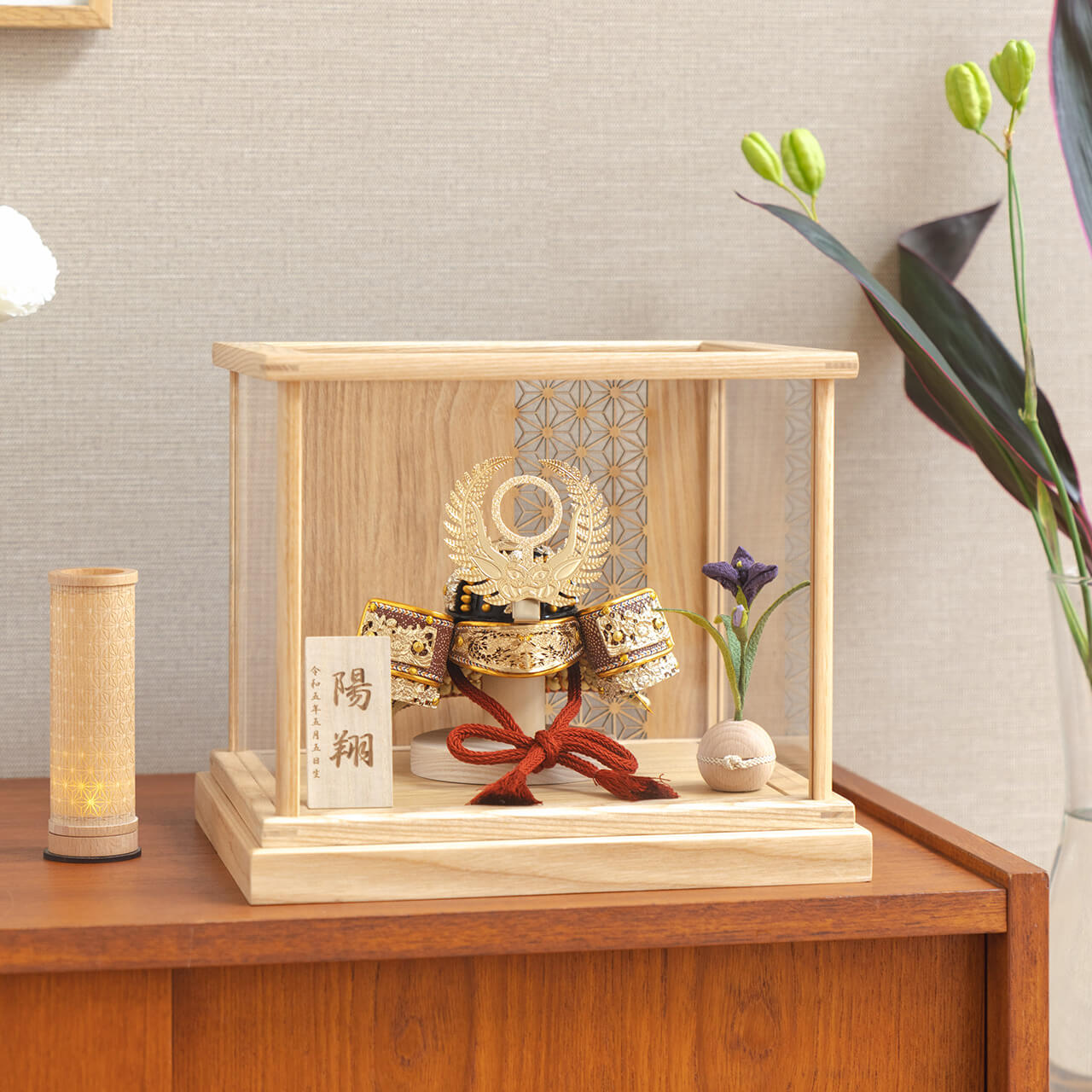 KOTO×悠雅コラボ兜　徳川家康　麻の葉　Nケース