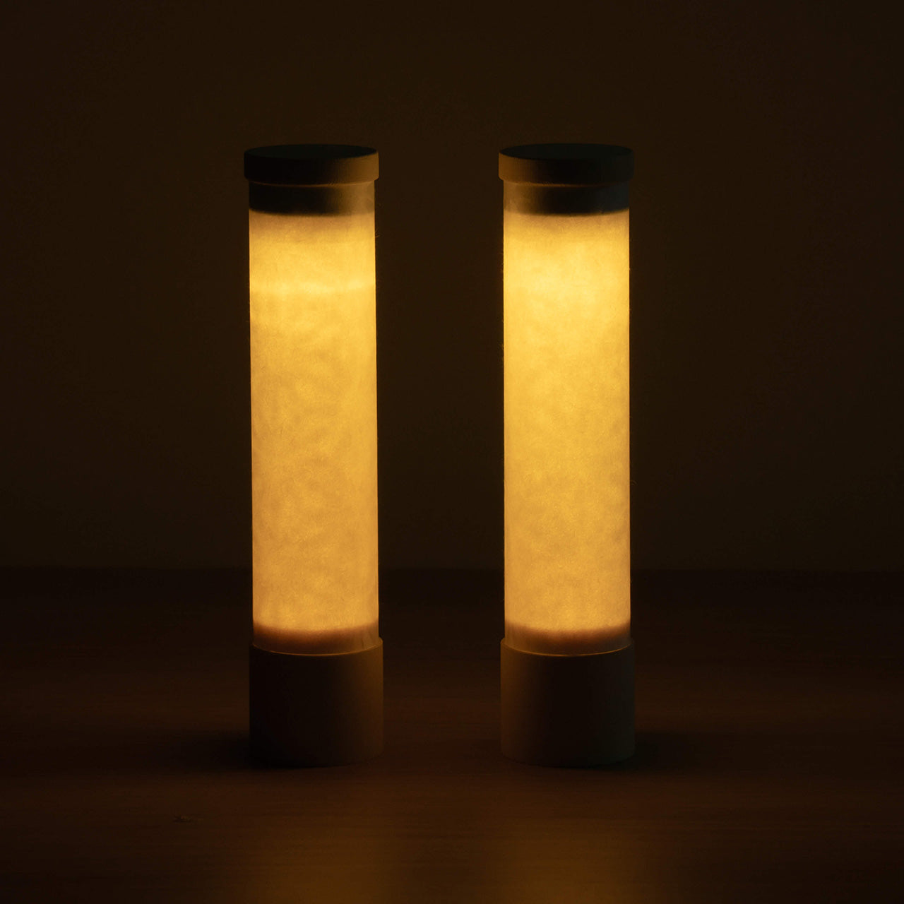 ことのオリジナル雑貨　行燈　和紙　18cm（2本セット）