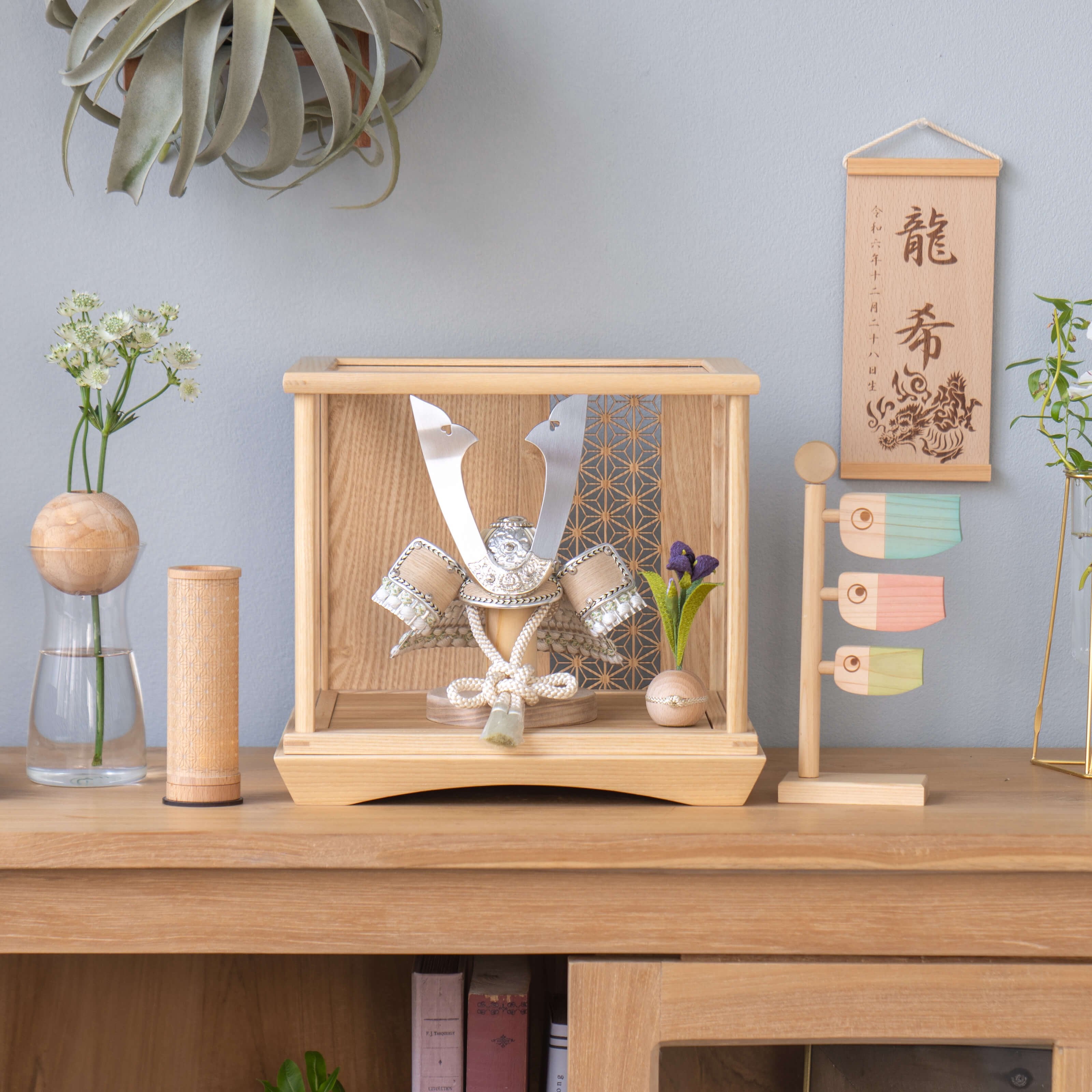 ことのオリジナル兜　ゆき　麻の葉　Nケース