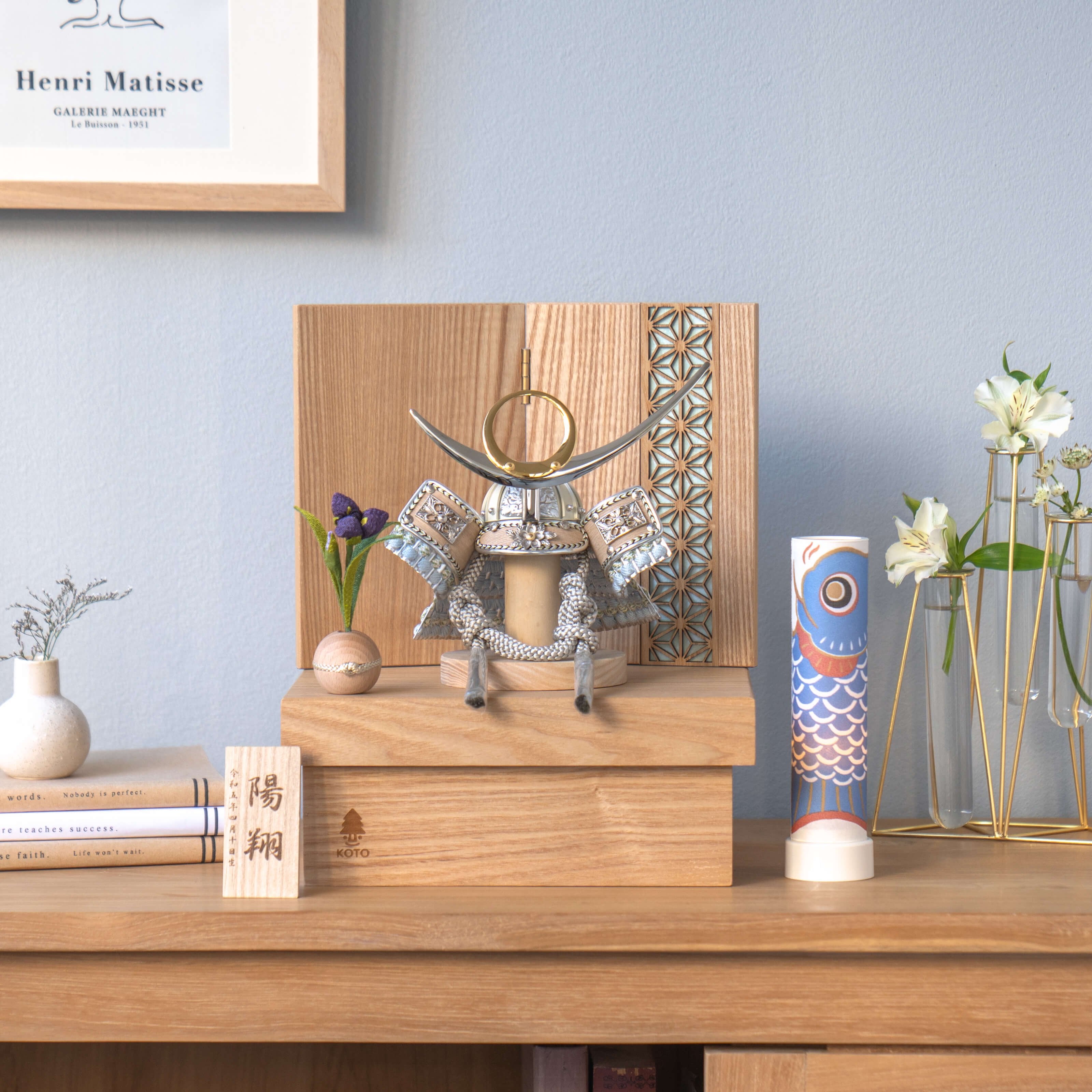 ことのオリジナル兜　上杉謙信　麻の葉　NN収納