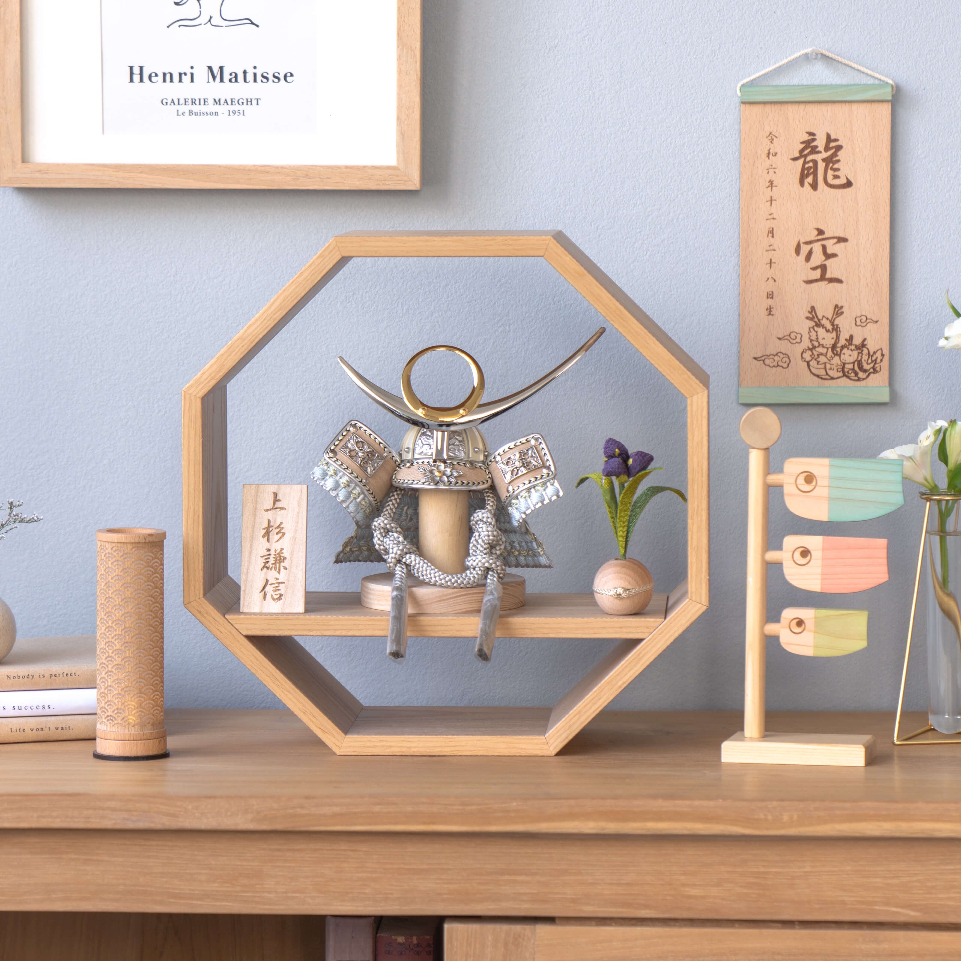 ことのオリジナル兜　上杉謙信　八角　ナチュラル