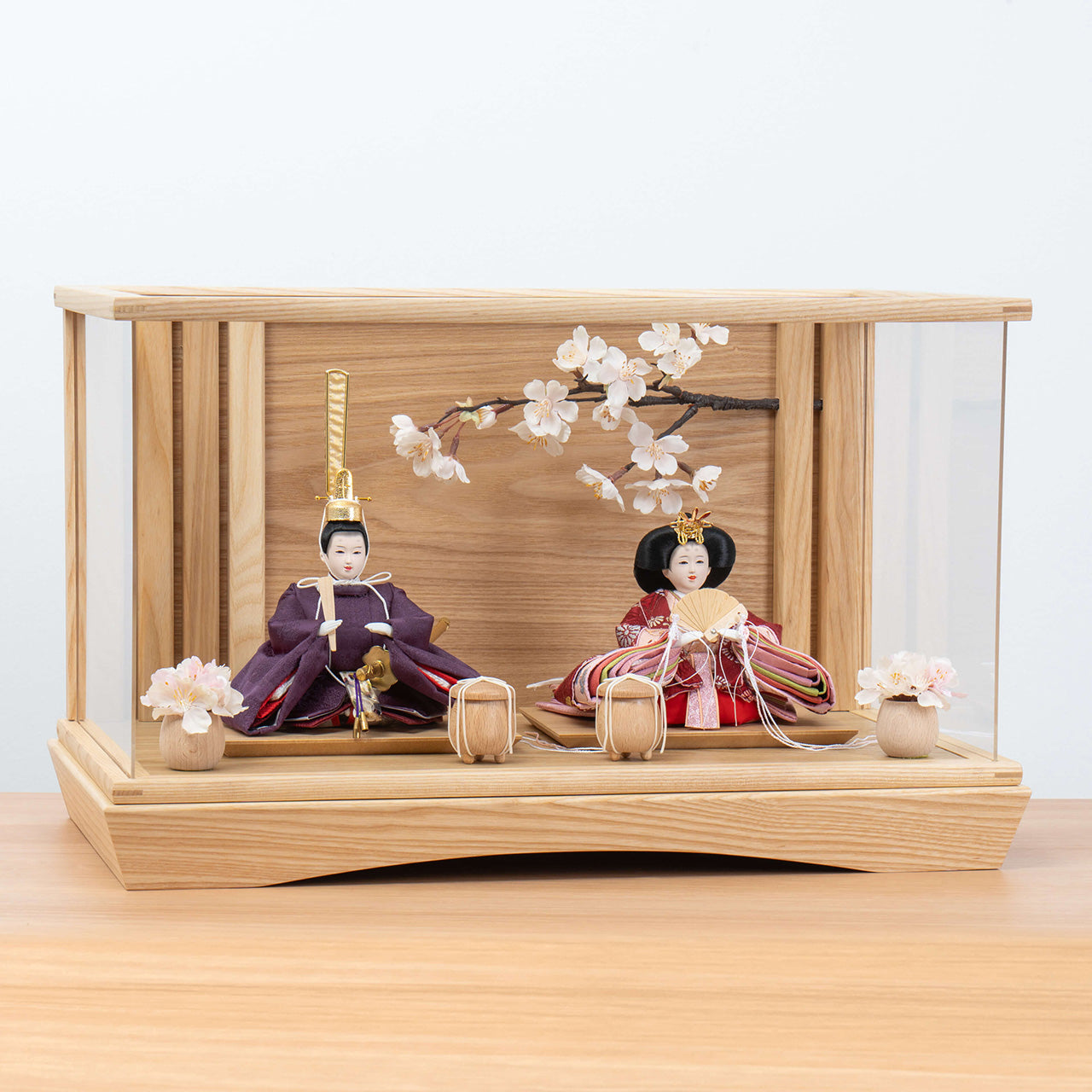 ことのひな人形　あかね　桜円ケース