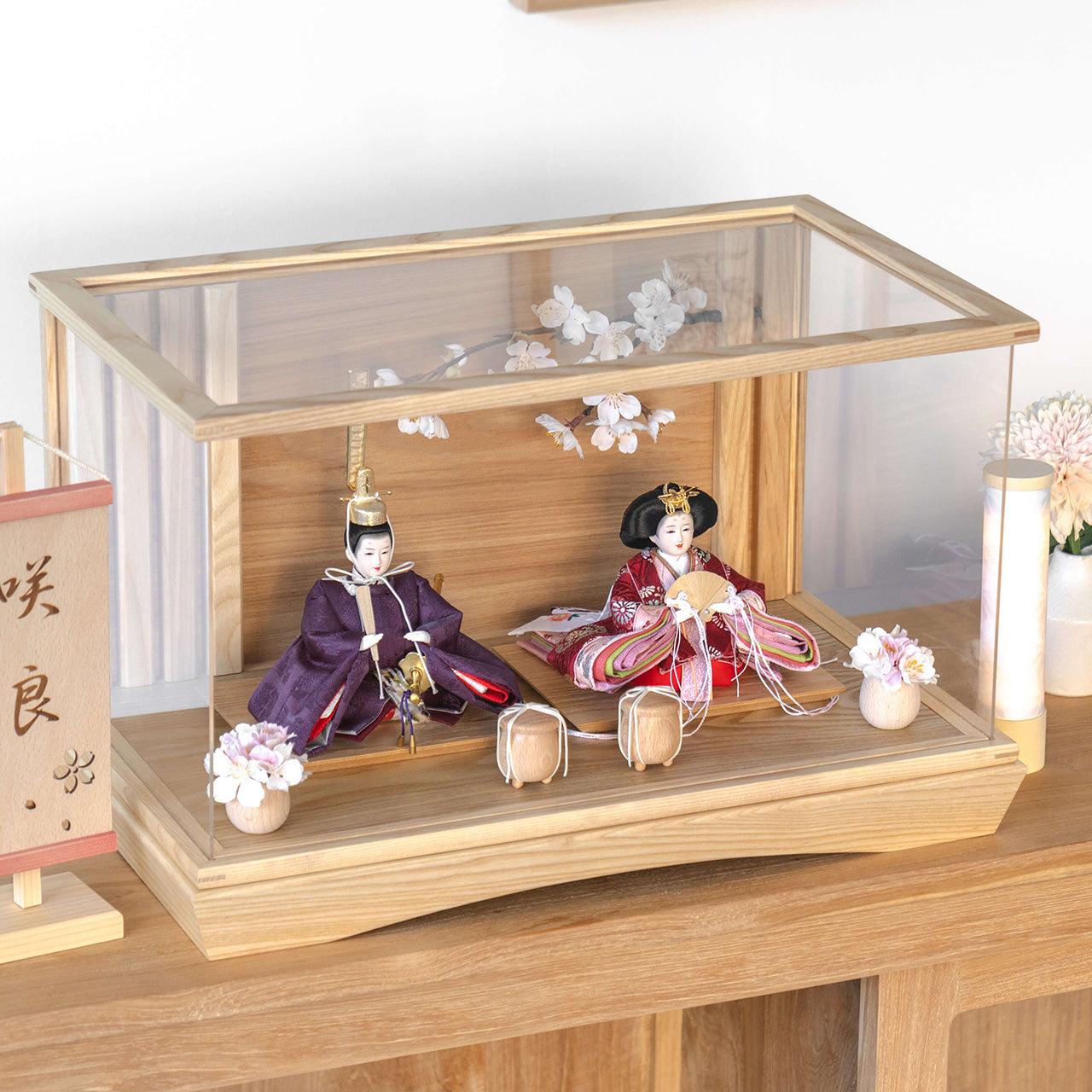 ことのひな人形　あかね　桜円ケース