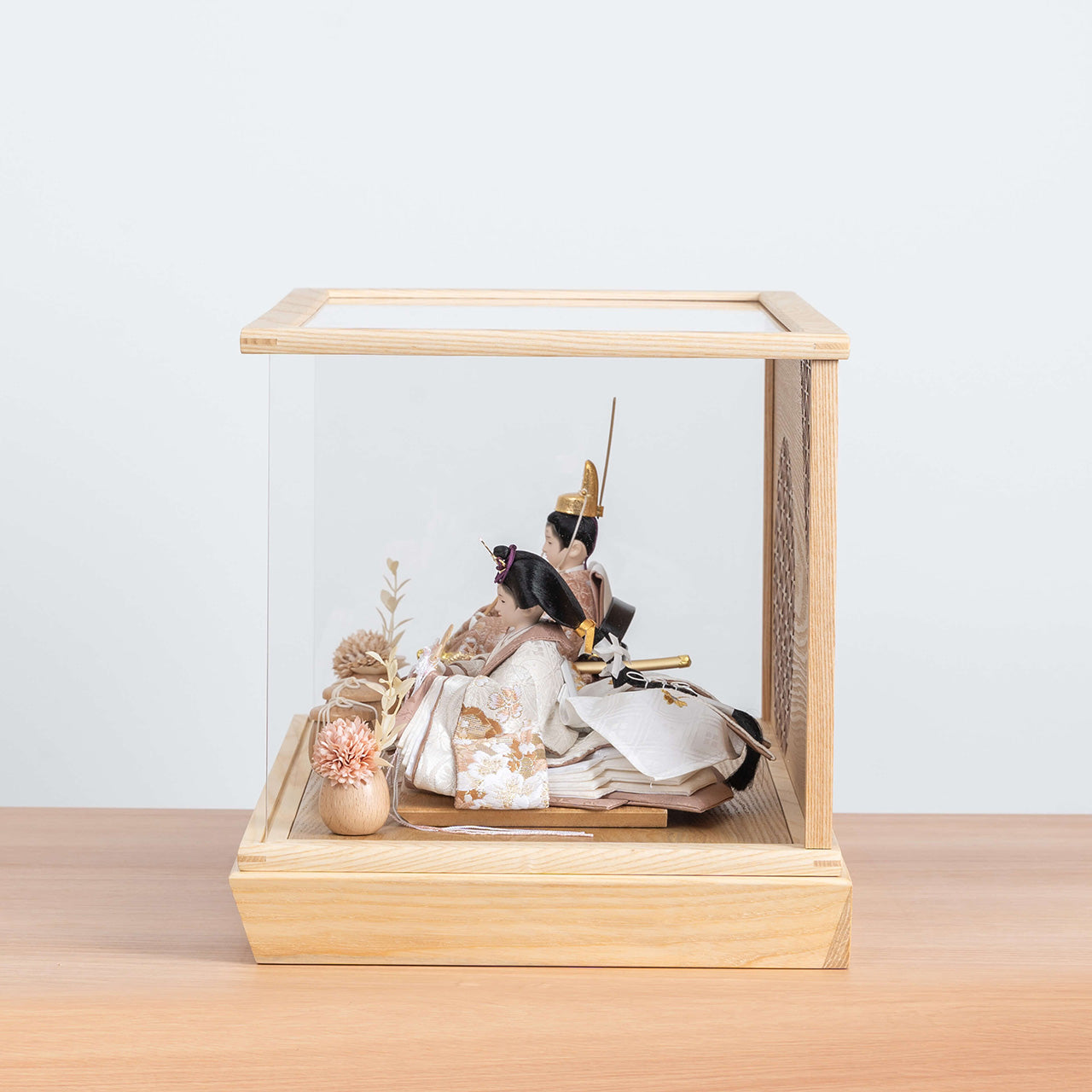 ことのひな人形　ほのか　麻の葉　円ケース