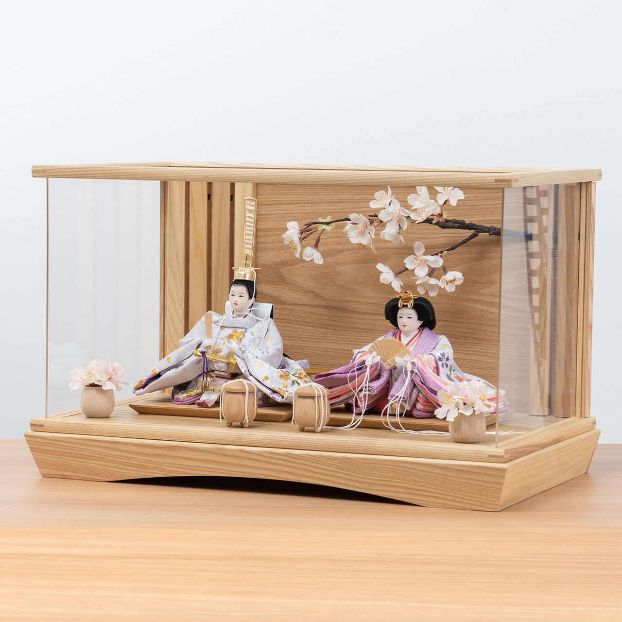 ことのひな人形　はな　桜円ケース