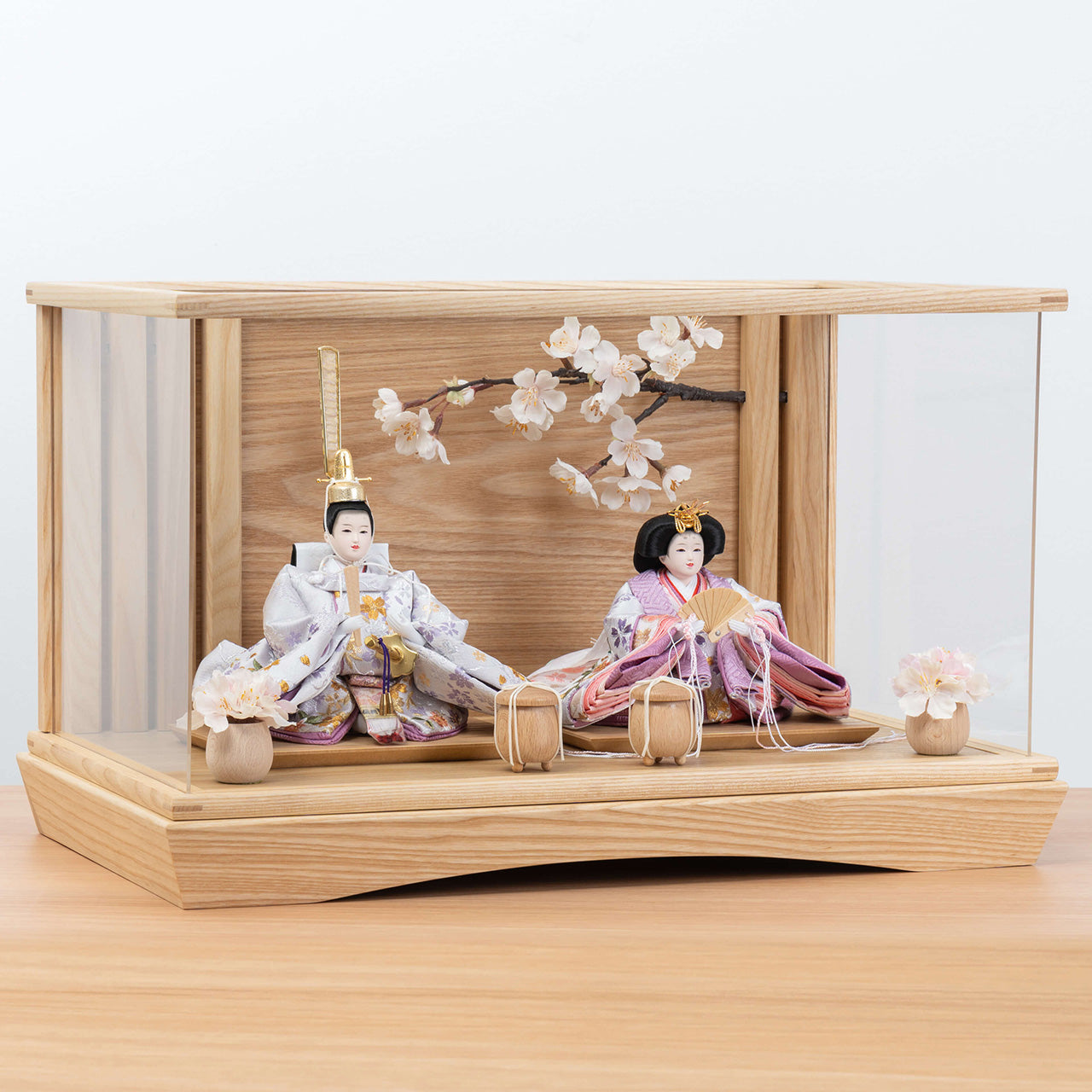 ことのひな人形　はな　桜円ケース