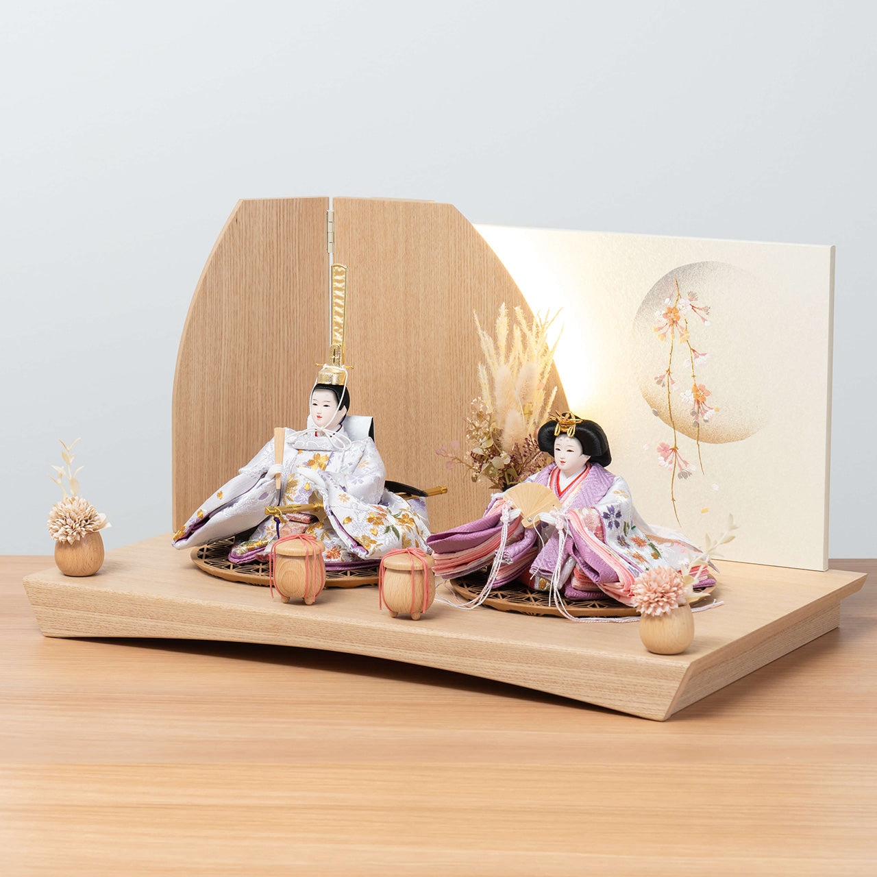 【早割】ことのひな人形　はな　灯平台　立花P付