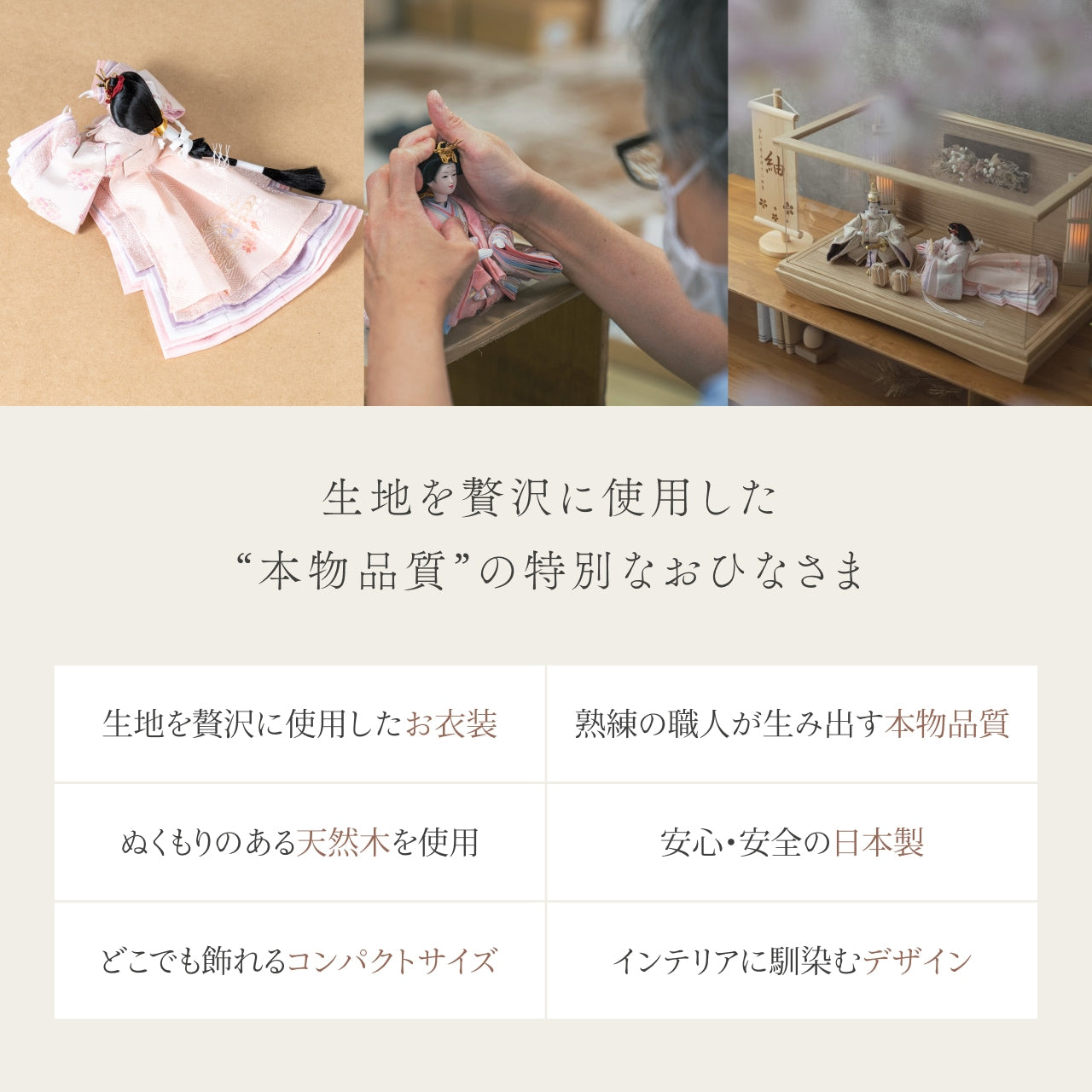 ことの平安ひな　はな　華　円ケース