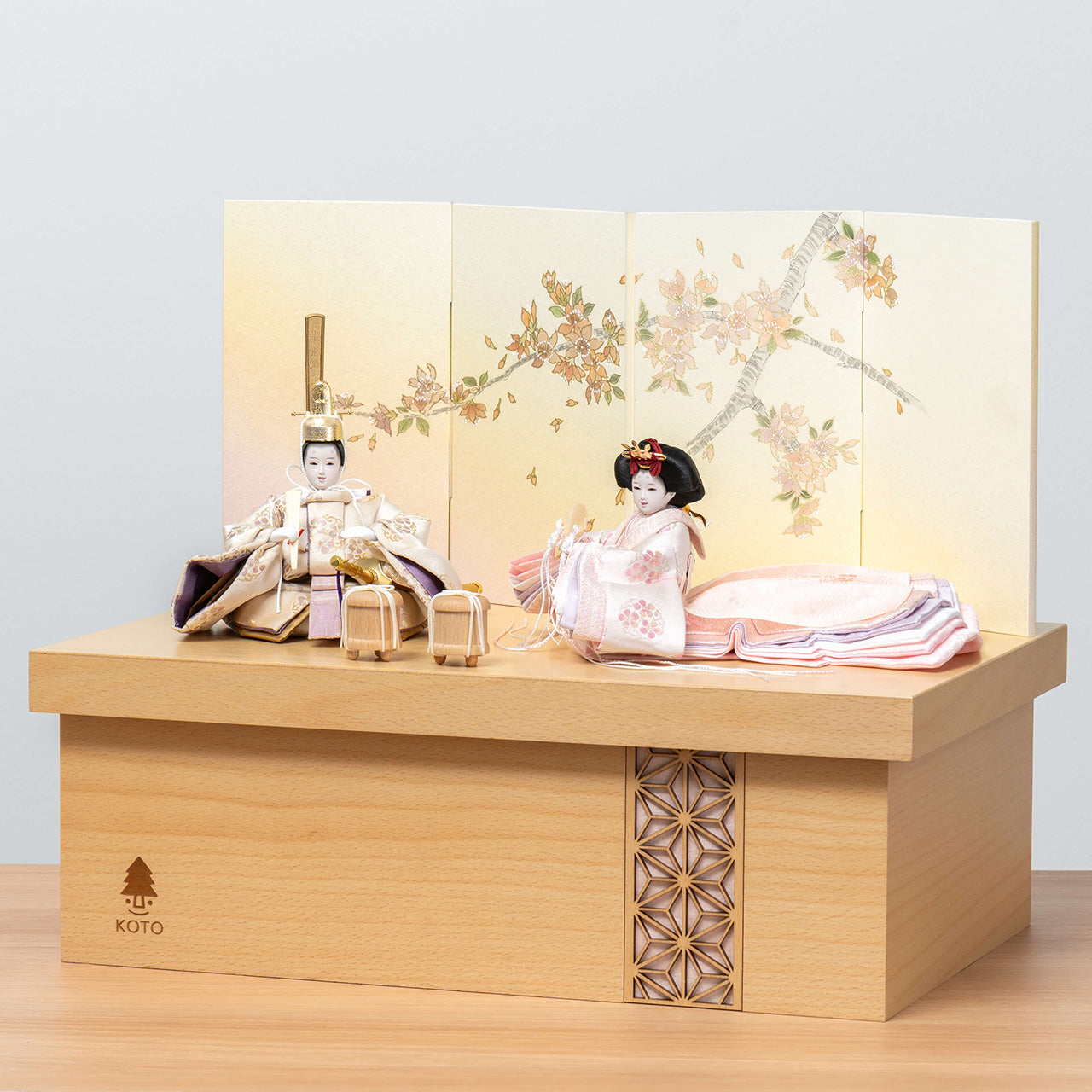 【早割】ことの平安ひな　はな　手描桜収納